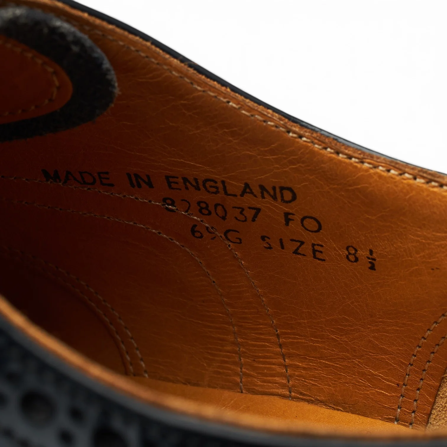 Black Leather Oxford Brogues UK 8.5 G - Image 7
