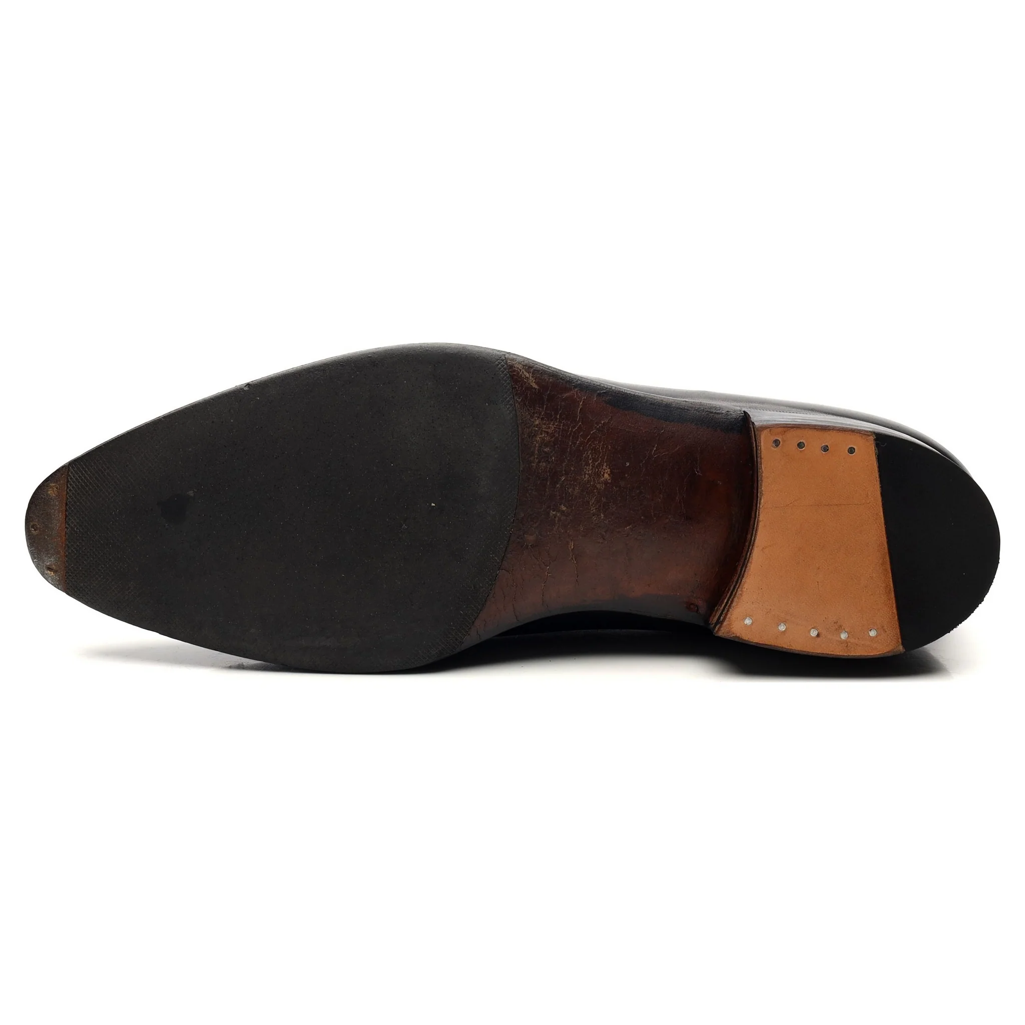 Black Leather Oxford UK 8 - Image 10