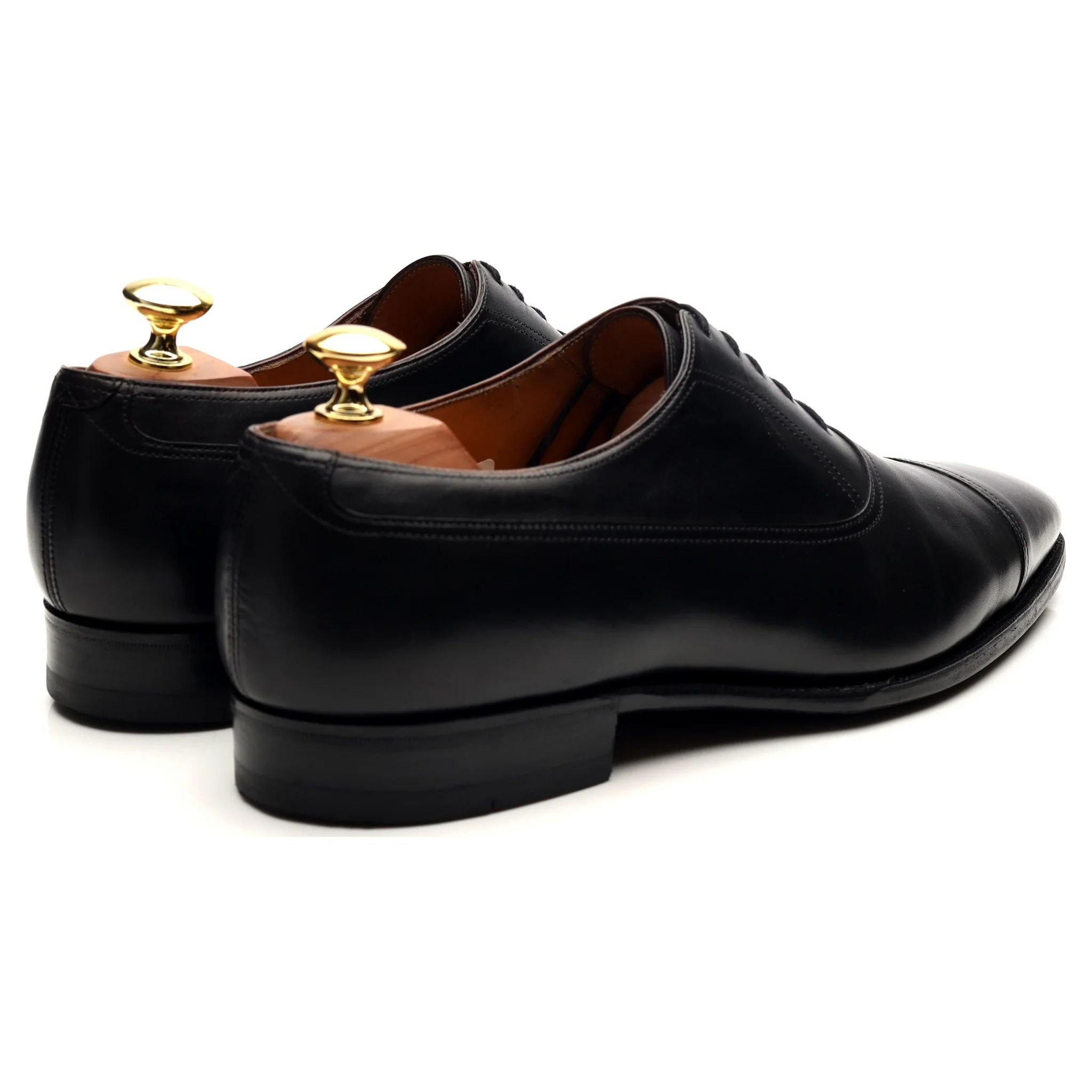 Black Leather Oxford UK 8 - Image 5
