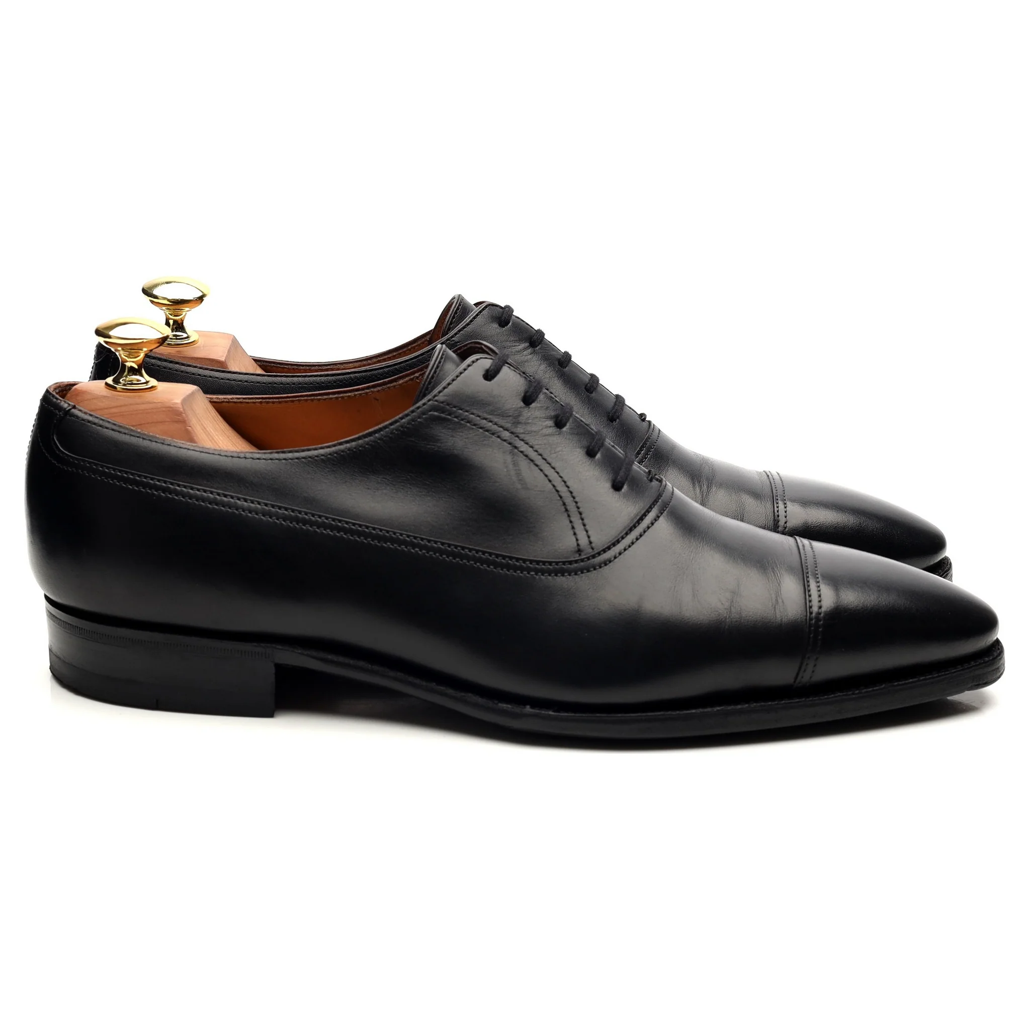 Black Leather Oxford UK 8 - Image 6