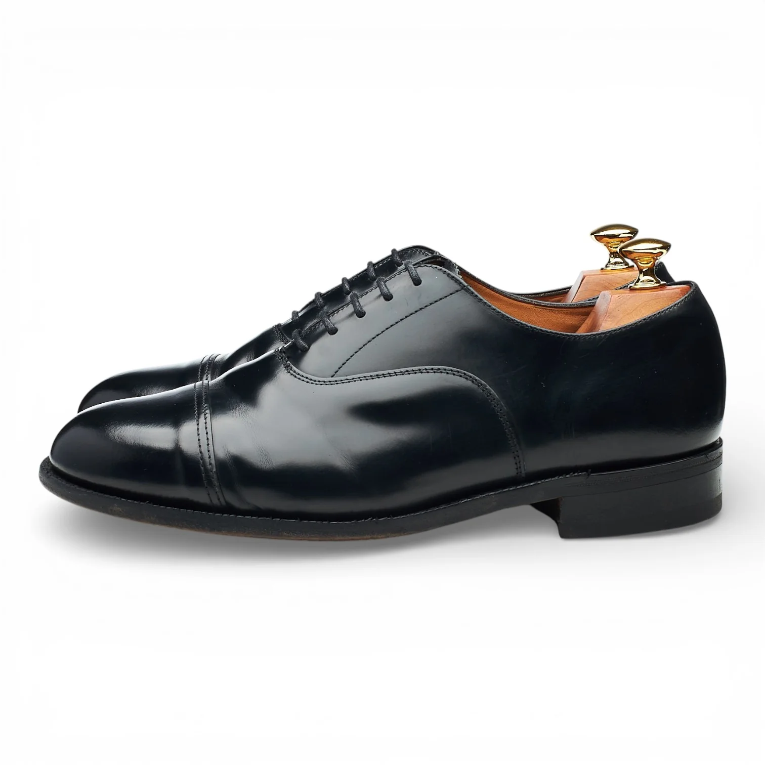Black Leather Oxford UK 9 - Image 3