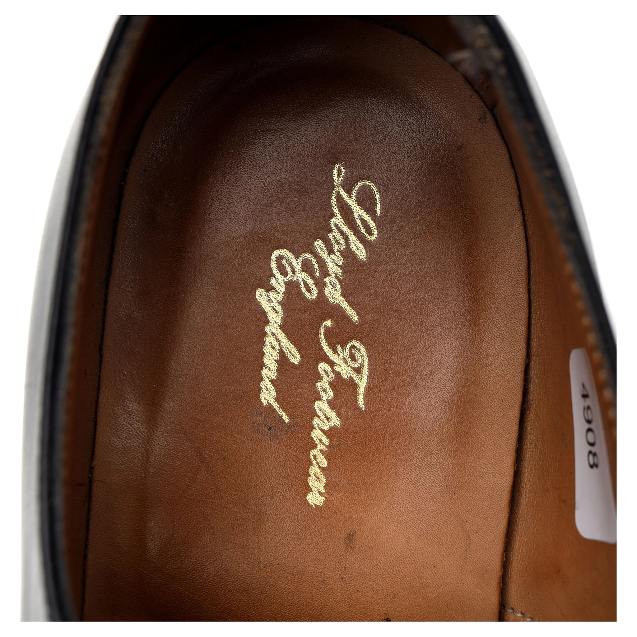 Black Leather Oxford UK 6.5 E - Image 12