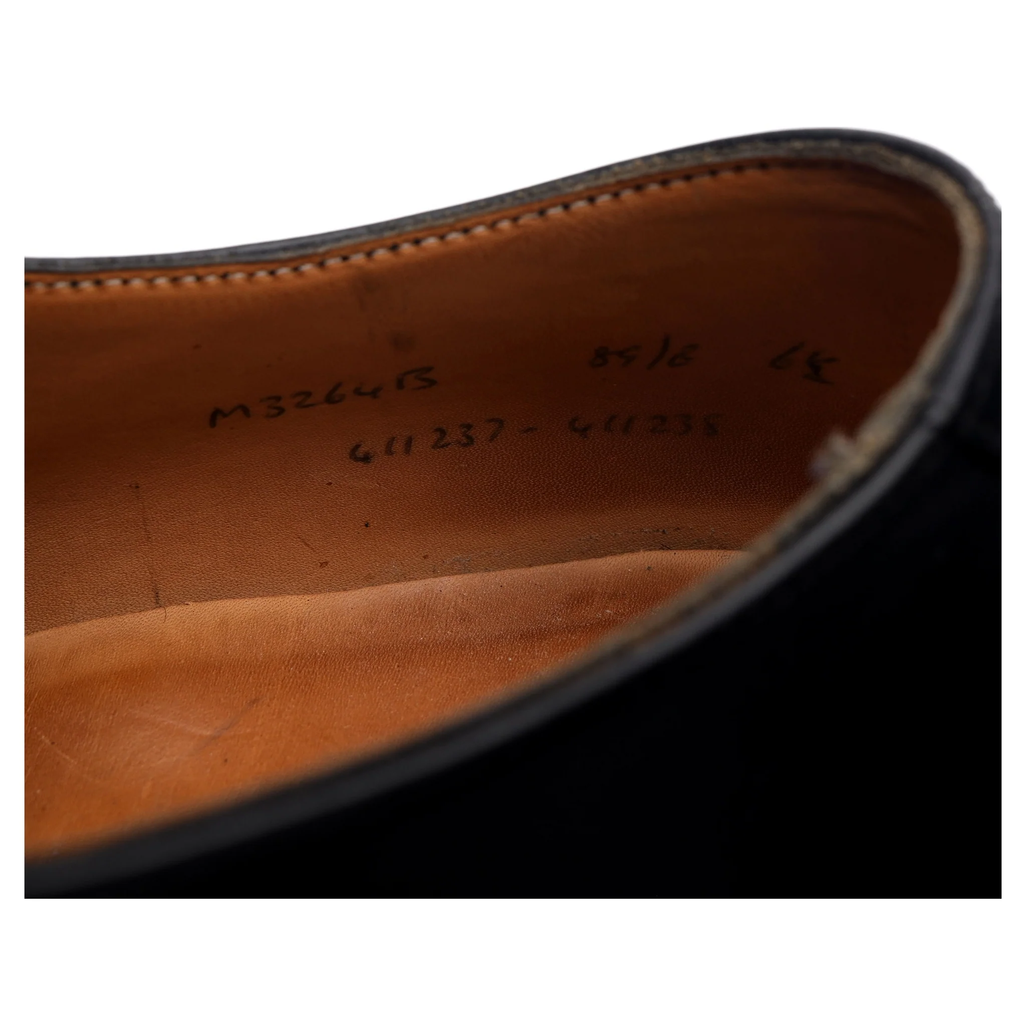 Black Leather Oxford UK 6.5 E - Image 13