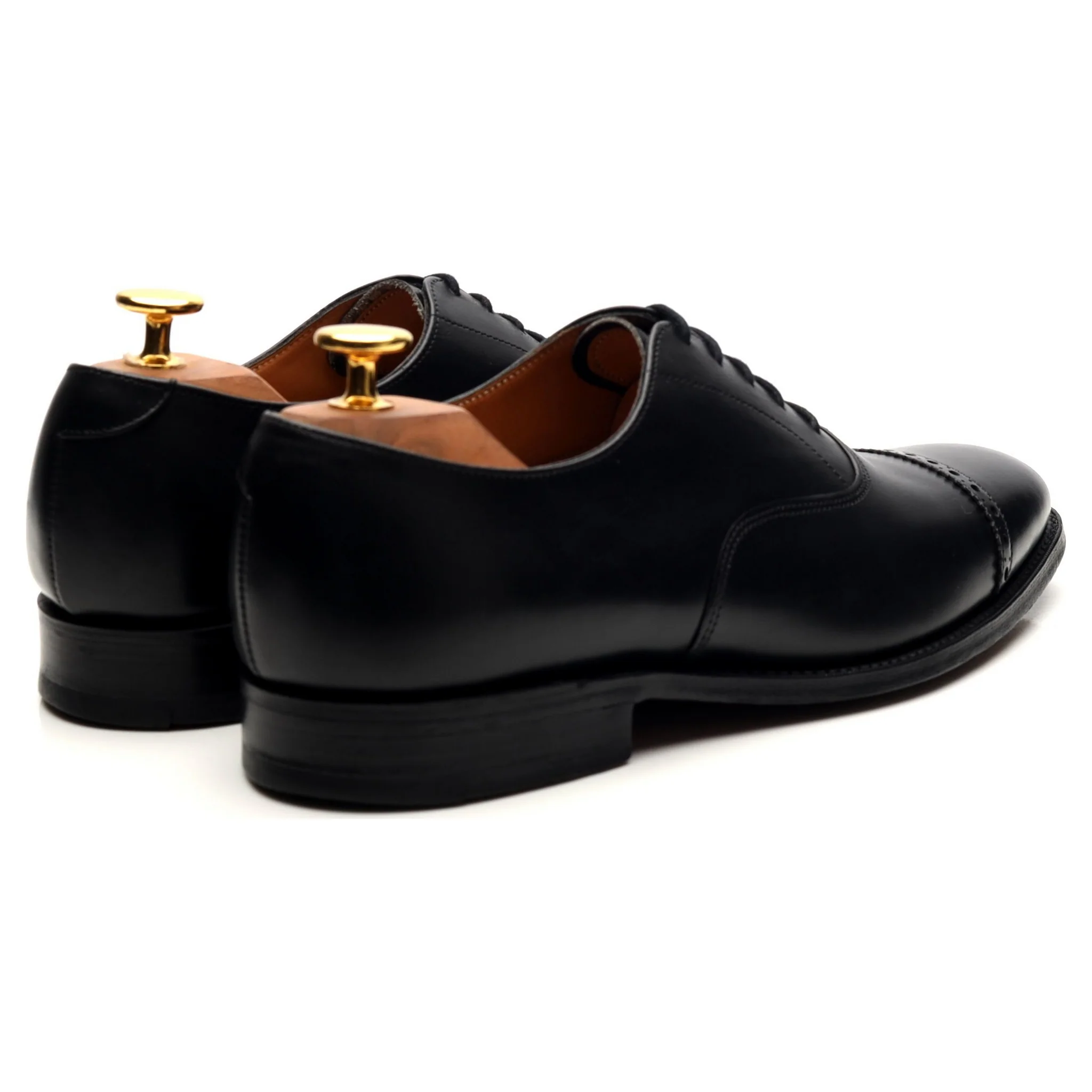 Black Leather Oxford UK 6.5 E - Image 5