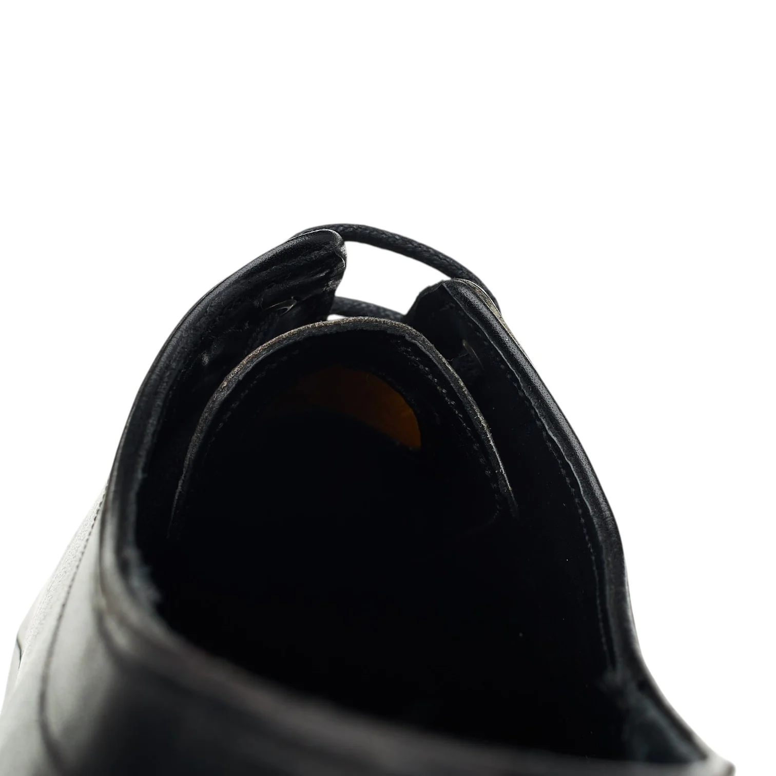 Black Leather Oxford UK 6.5 E - Image 8