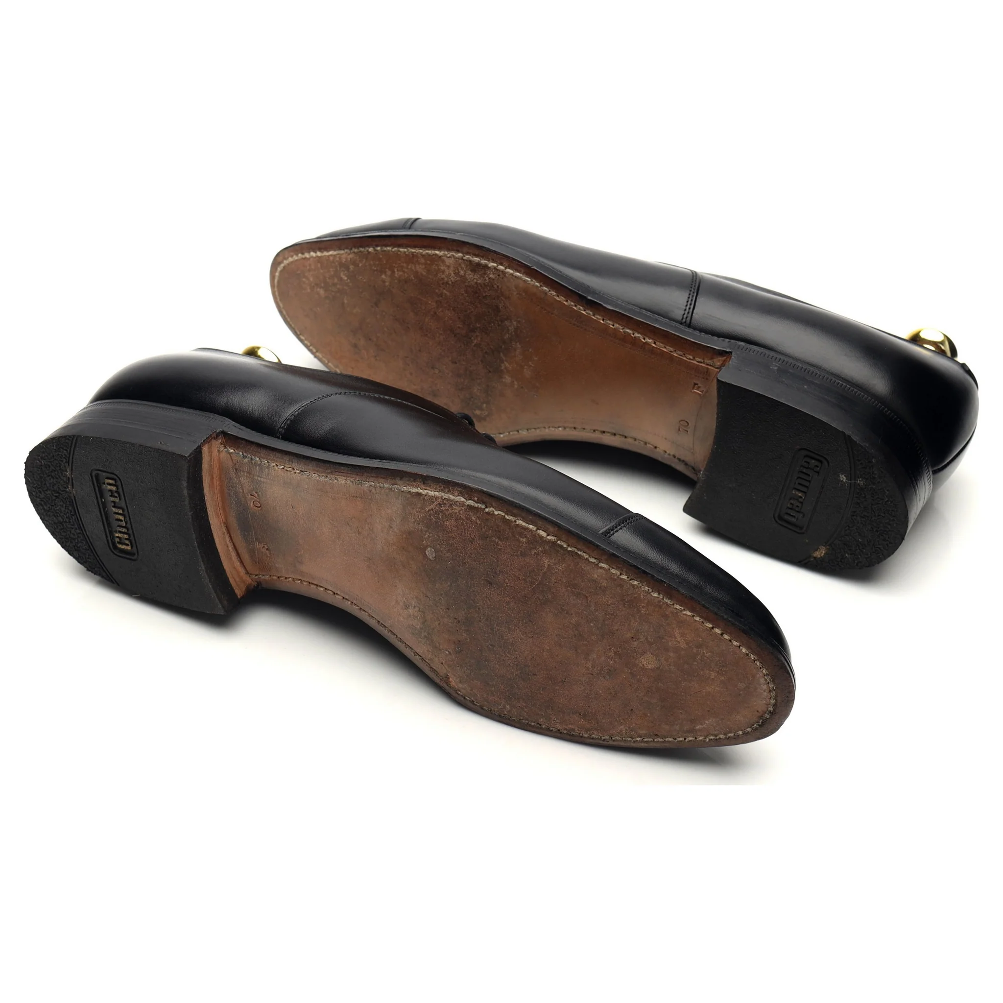 Black Leather Oxford UK 7 F - Image 5