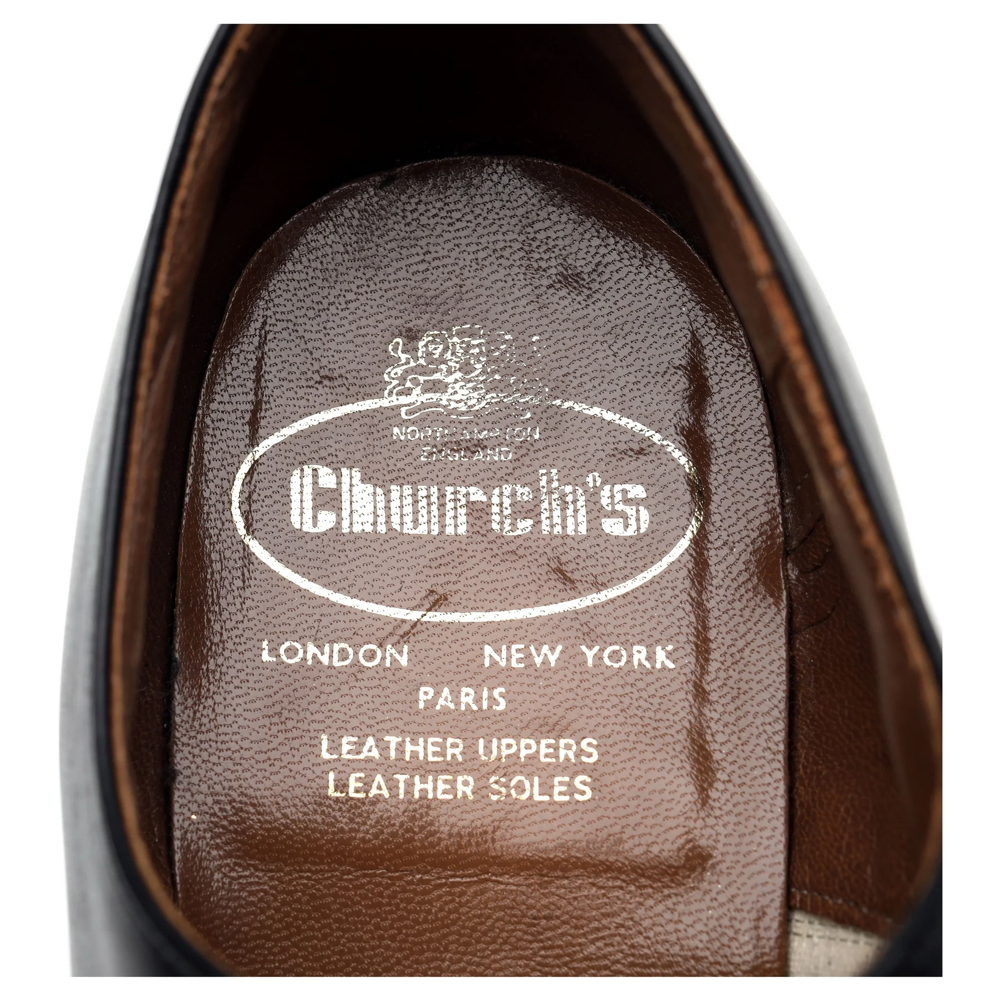 Black Leather Oxford UK 7 F - Image 6