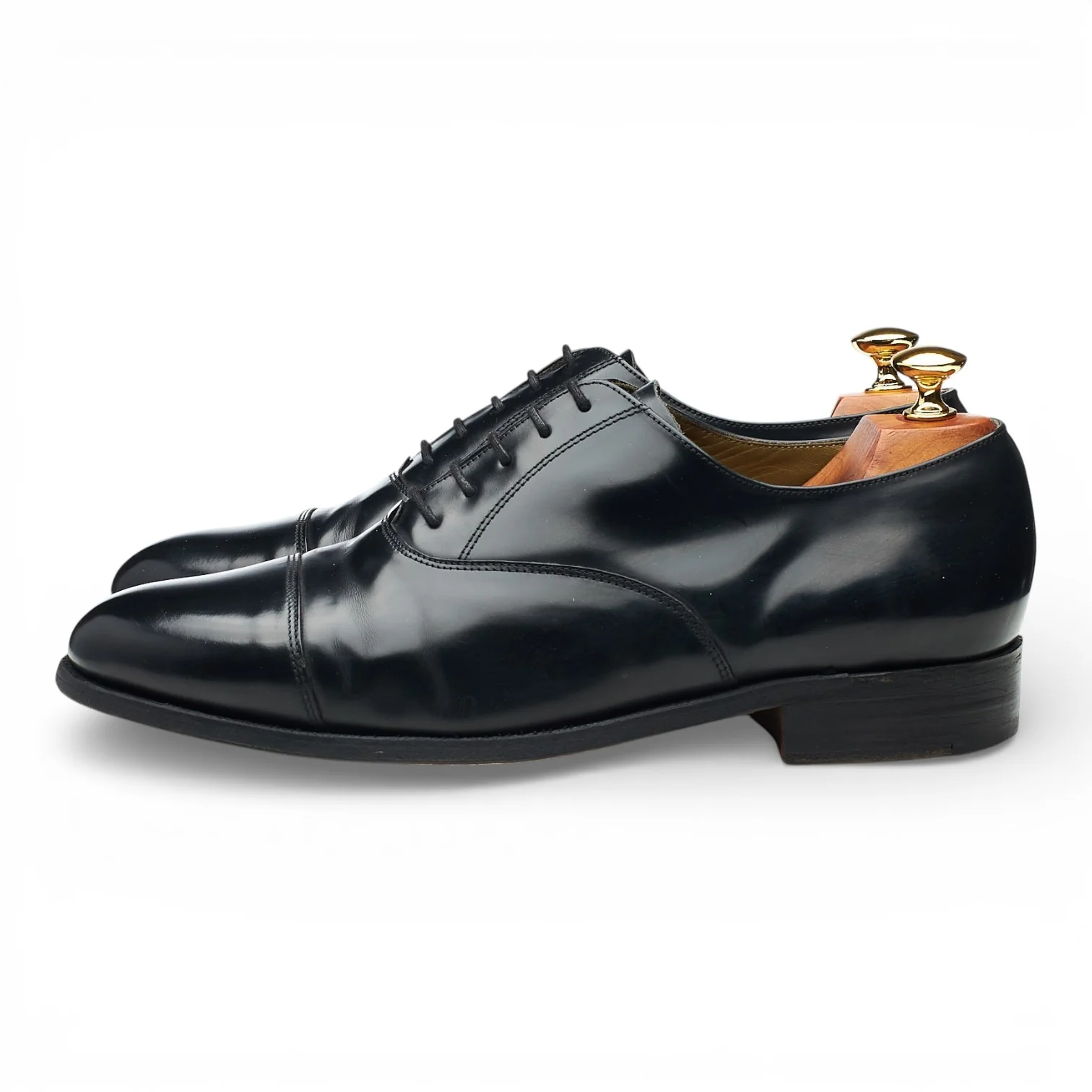 Black Leather Oxford UK 8.5 G - Image 3