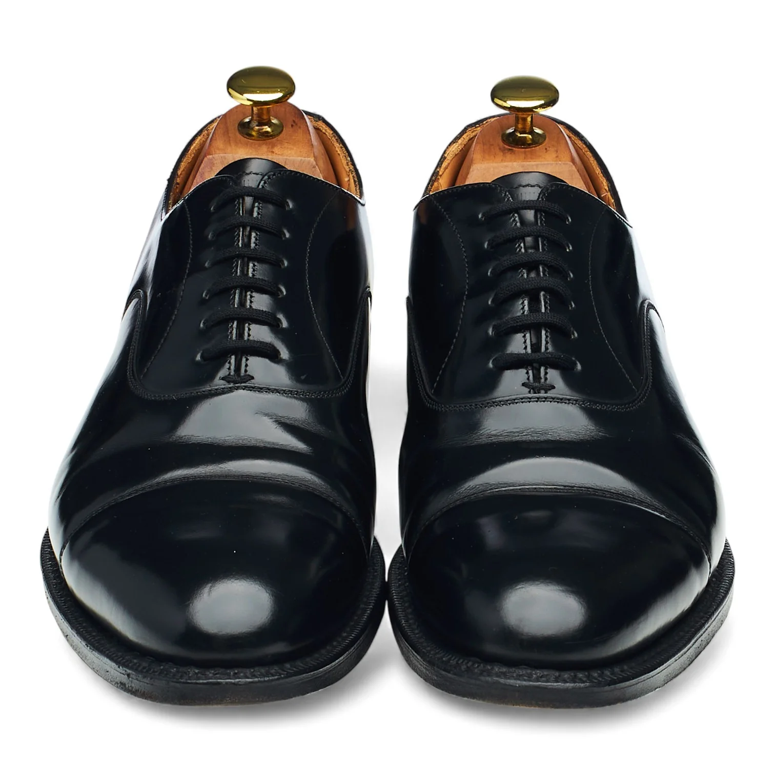 'Hong Kong' Black Leather Oxford UK 8 F - Image 2