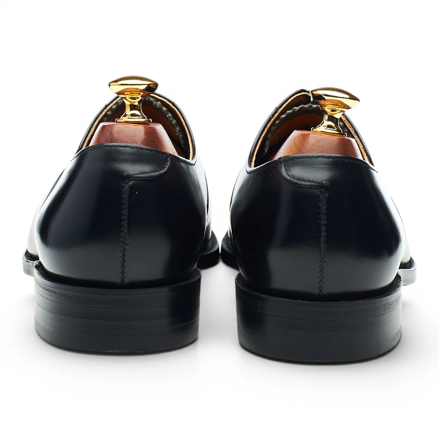 '747' Black Leather Oxford UK 9 F - Image 4