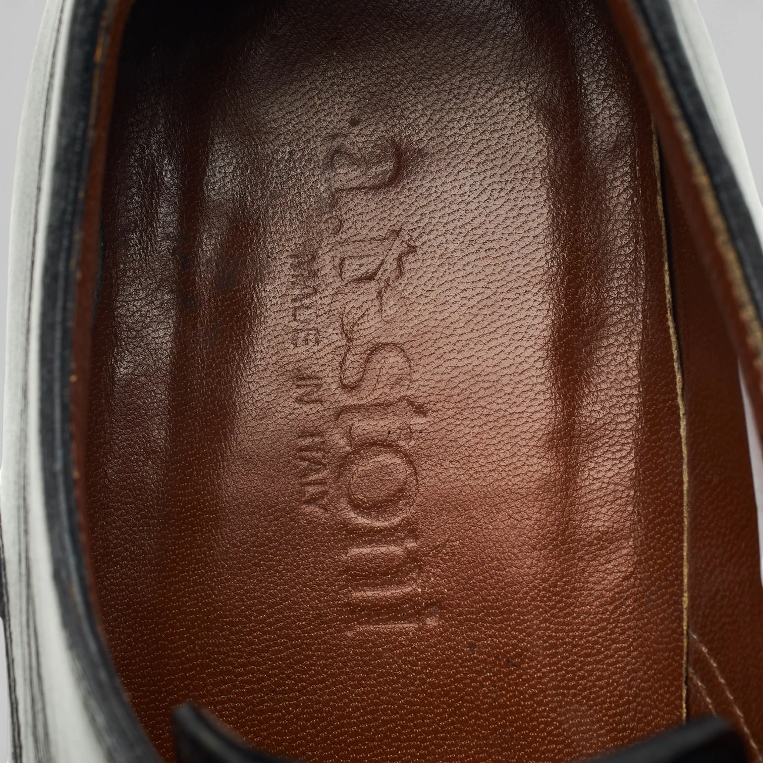 Black Leather Split Toe Derby UK 6 G - Image 6