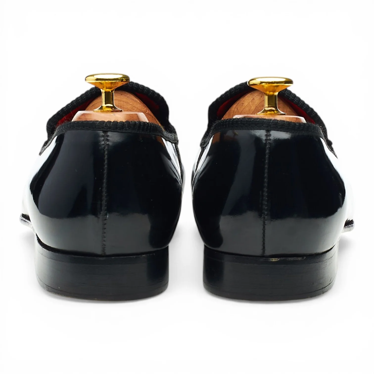 'Churchill' Black Patent Leather Slippers UK 8.5 - Image 4