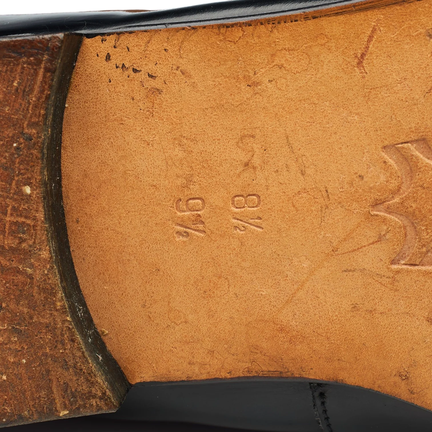 'Churchill' Black Patent Leather Slippers UK 8.5 - Image 6