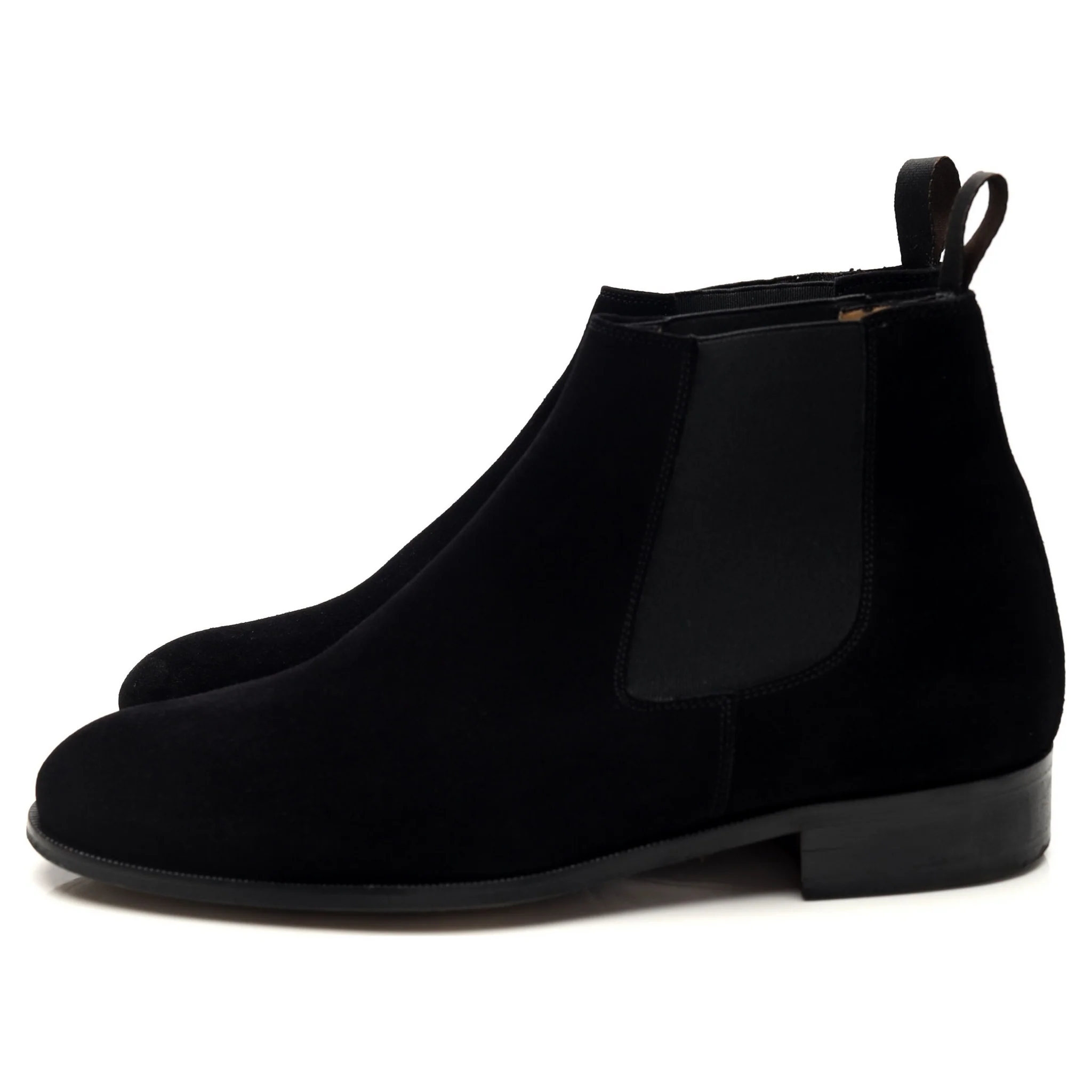Black Suede Chelsea Boots UK 6.5 - Image 3