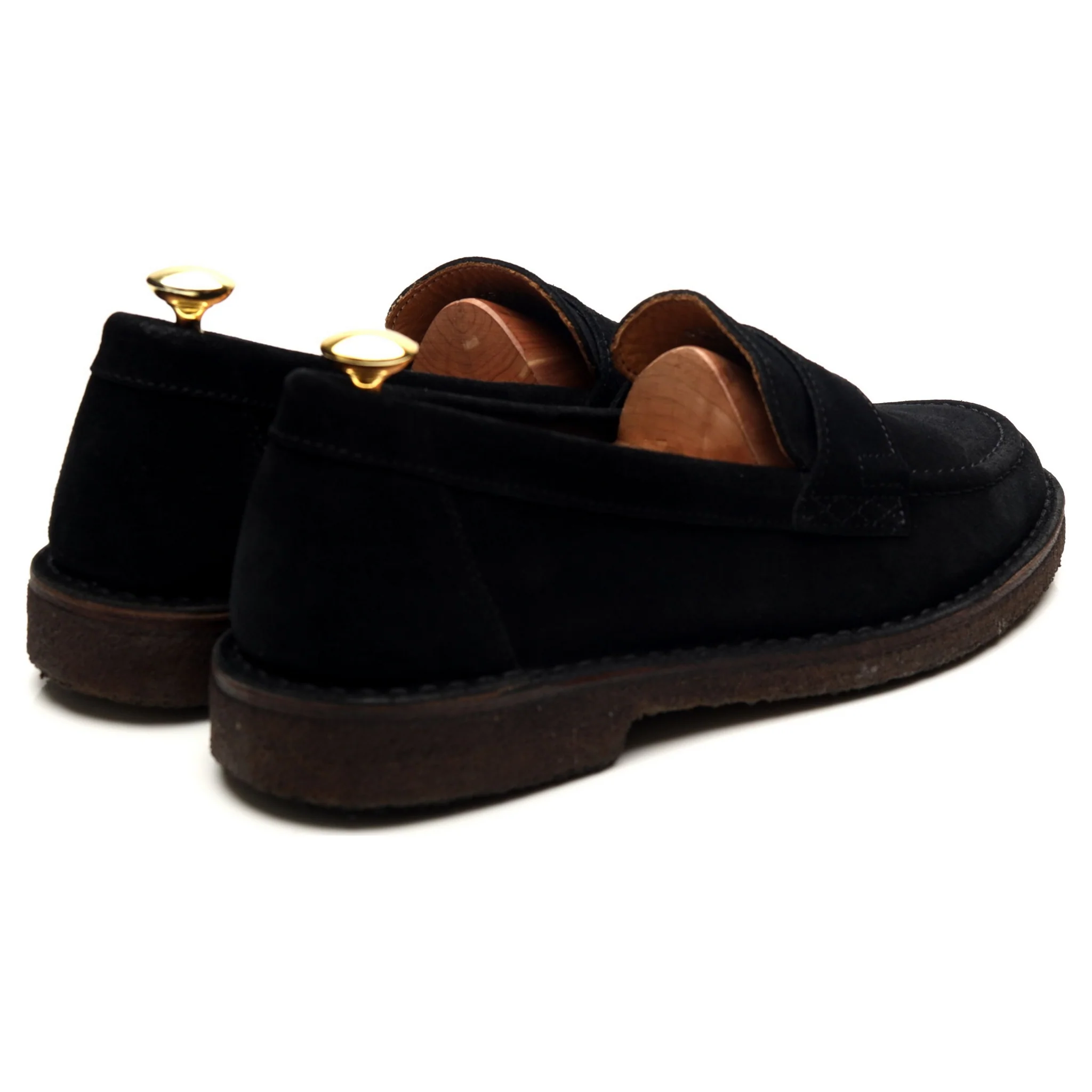 'Canal' Black Suede Loafers UK 8 - Image 5