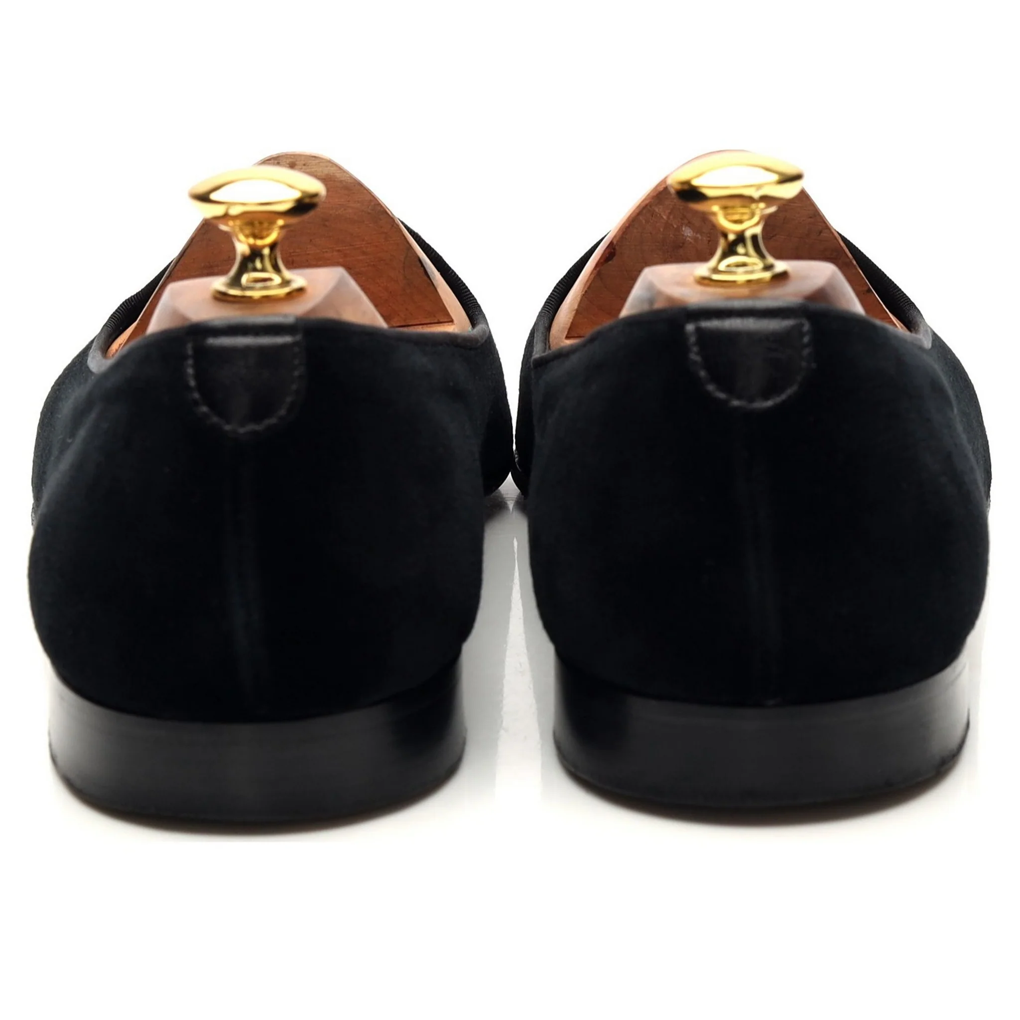 Black Velvet Slippers UK 10.5 E - Image 4
