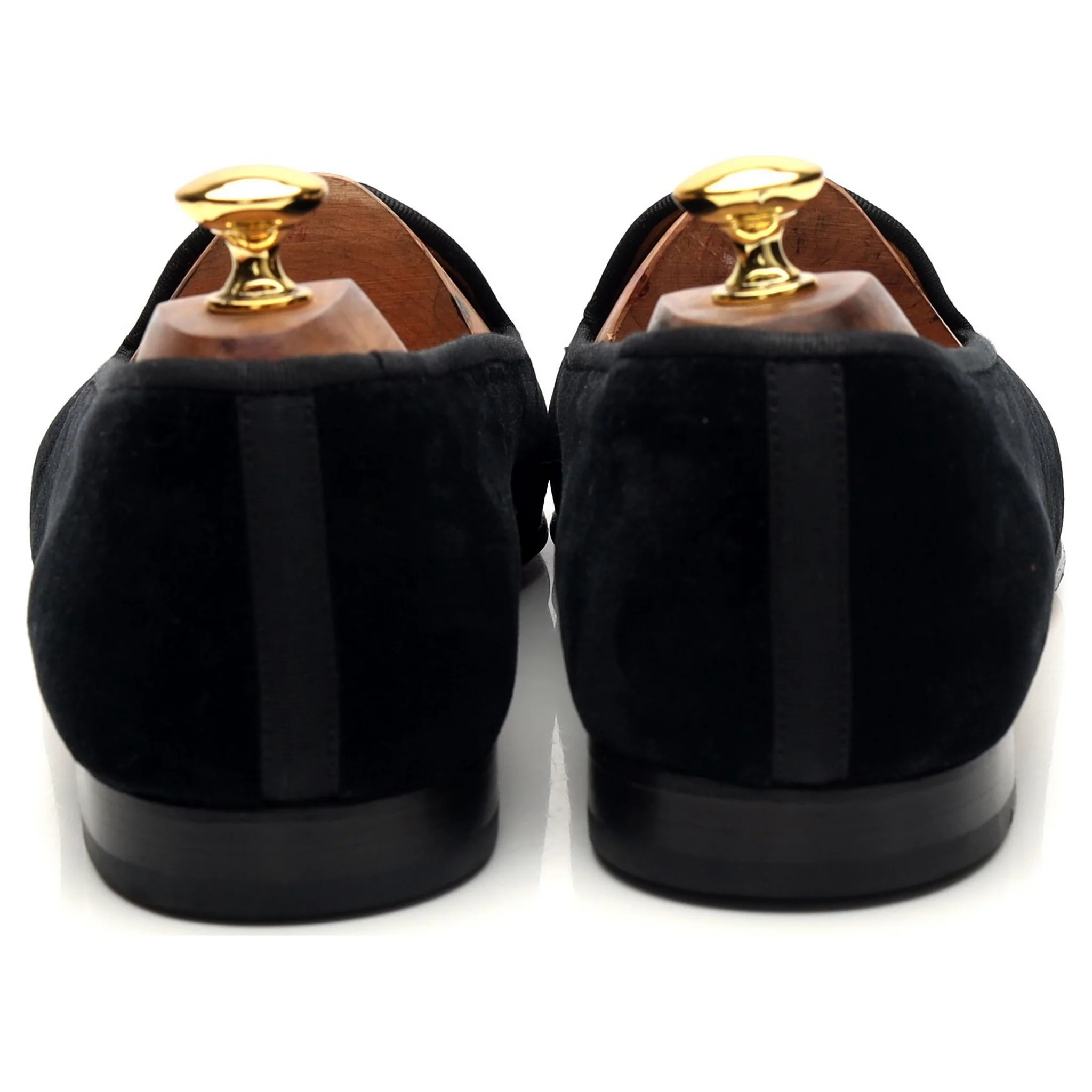 Black Velvet Slippers UK 10.5 - Image 4