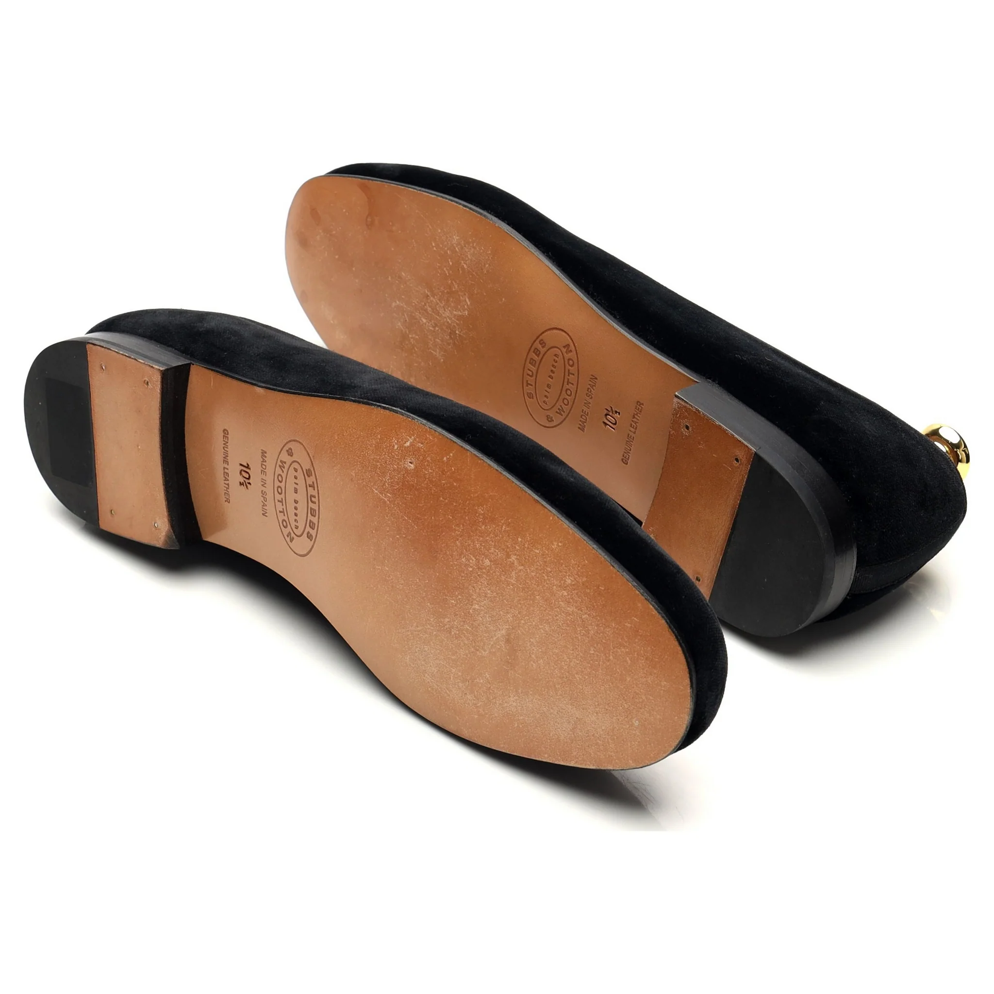 Black Velvet Slippers UK 10.5 - Image 5
