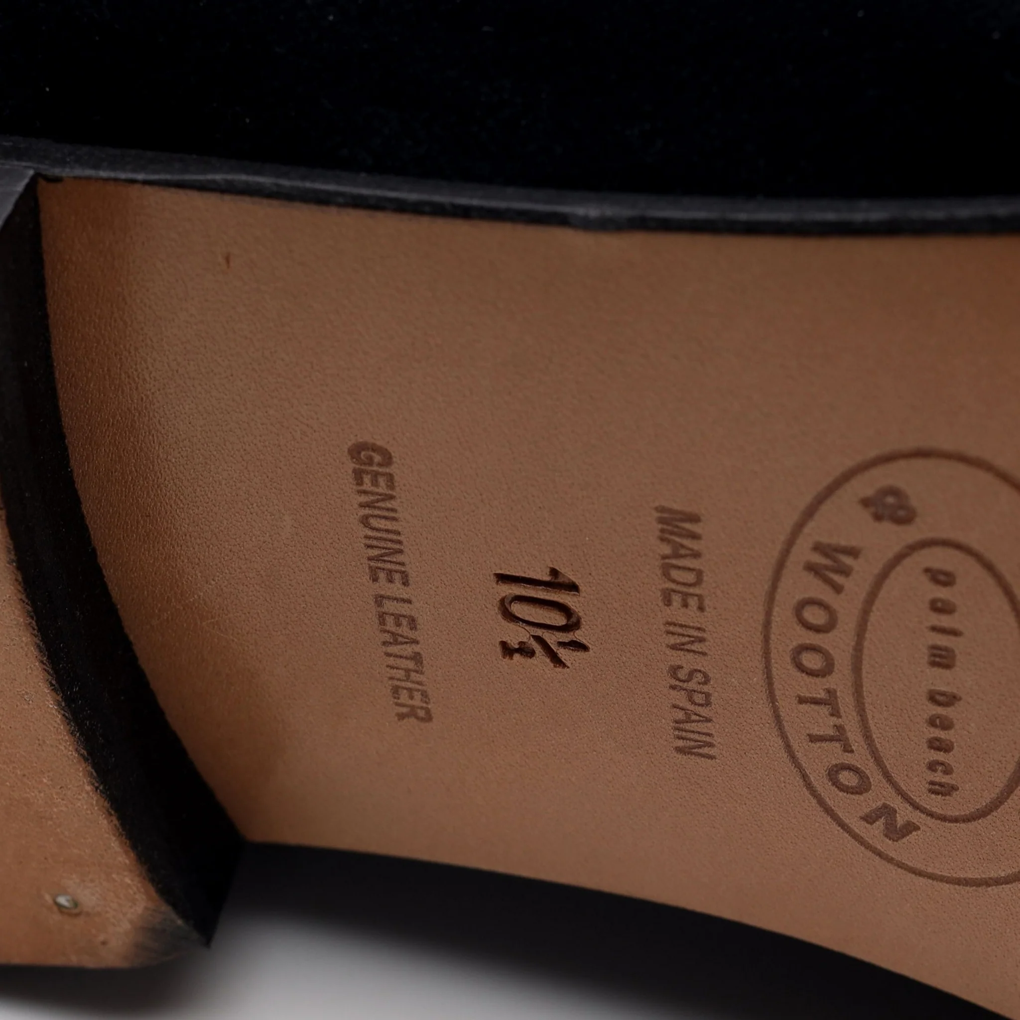 Black Velvet Slippers UK 10.5 - Image 7