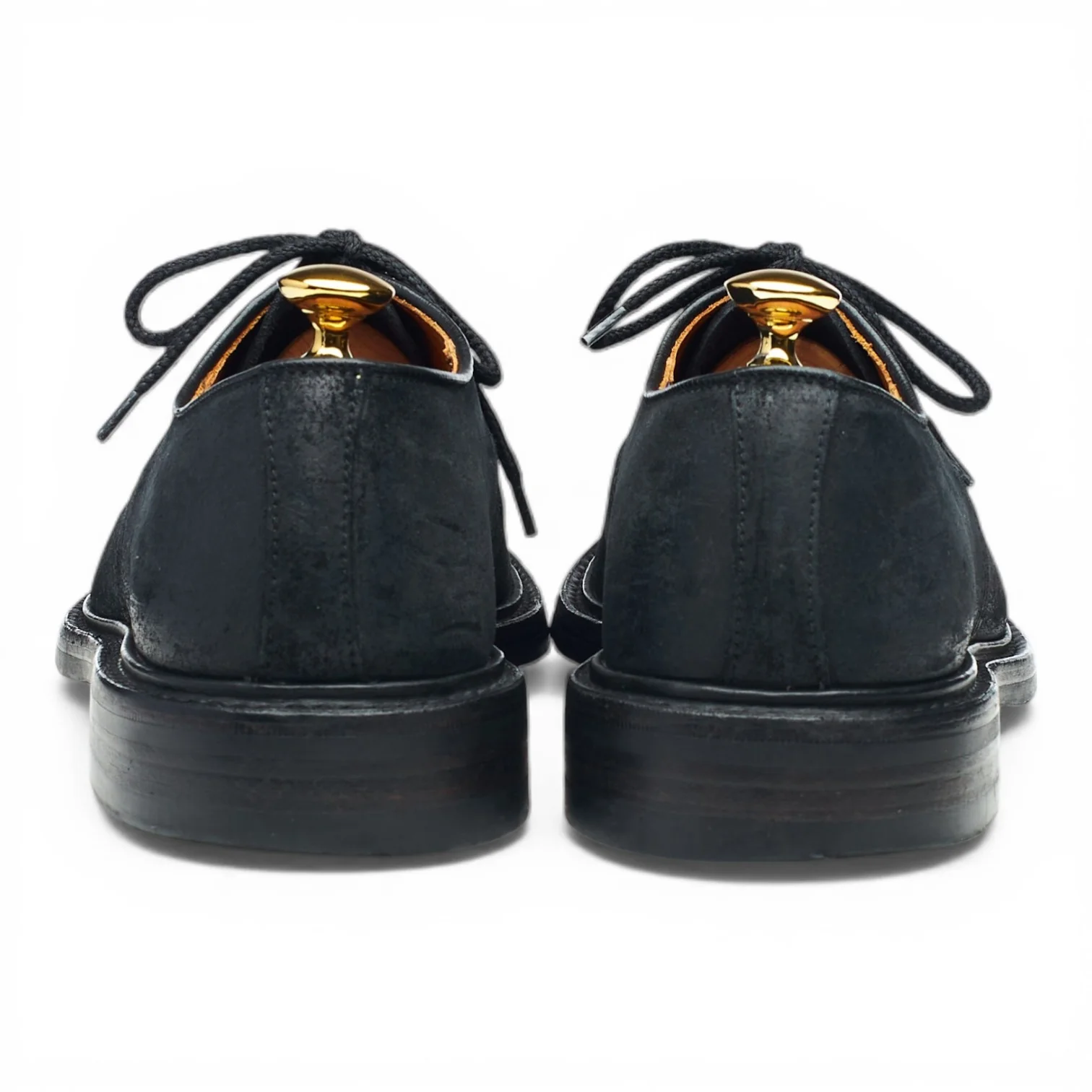 'J5798' Black Waxed Suede Derby UK 6.5 - Image 4