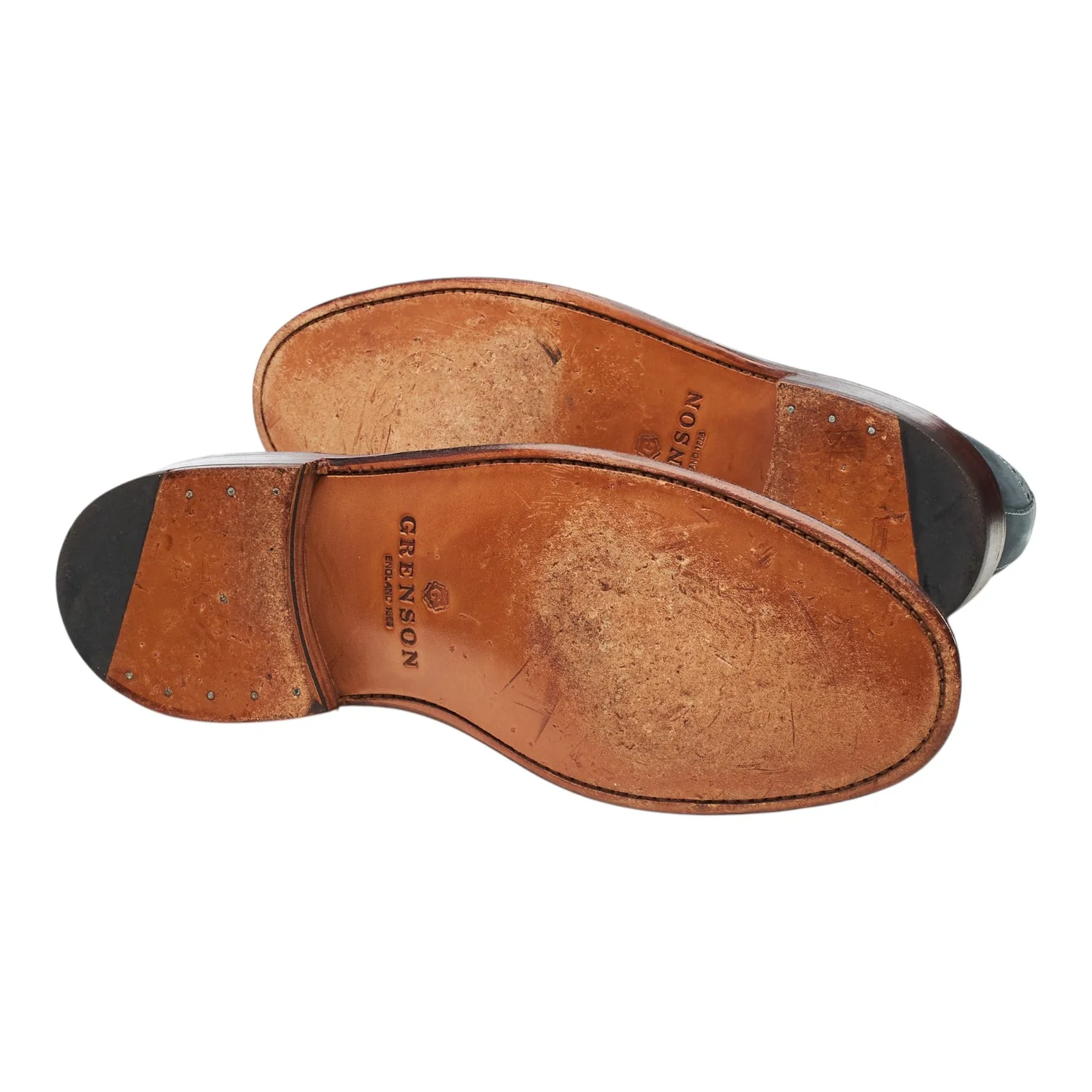 Blue Nubuck Derby Brogues UK 9 G - Image 5