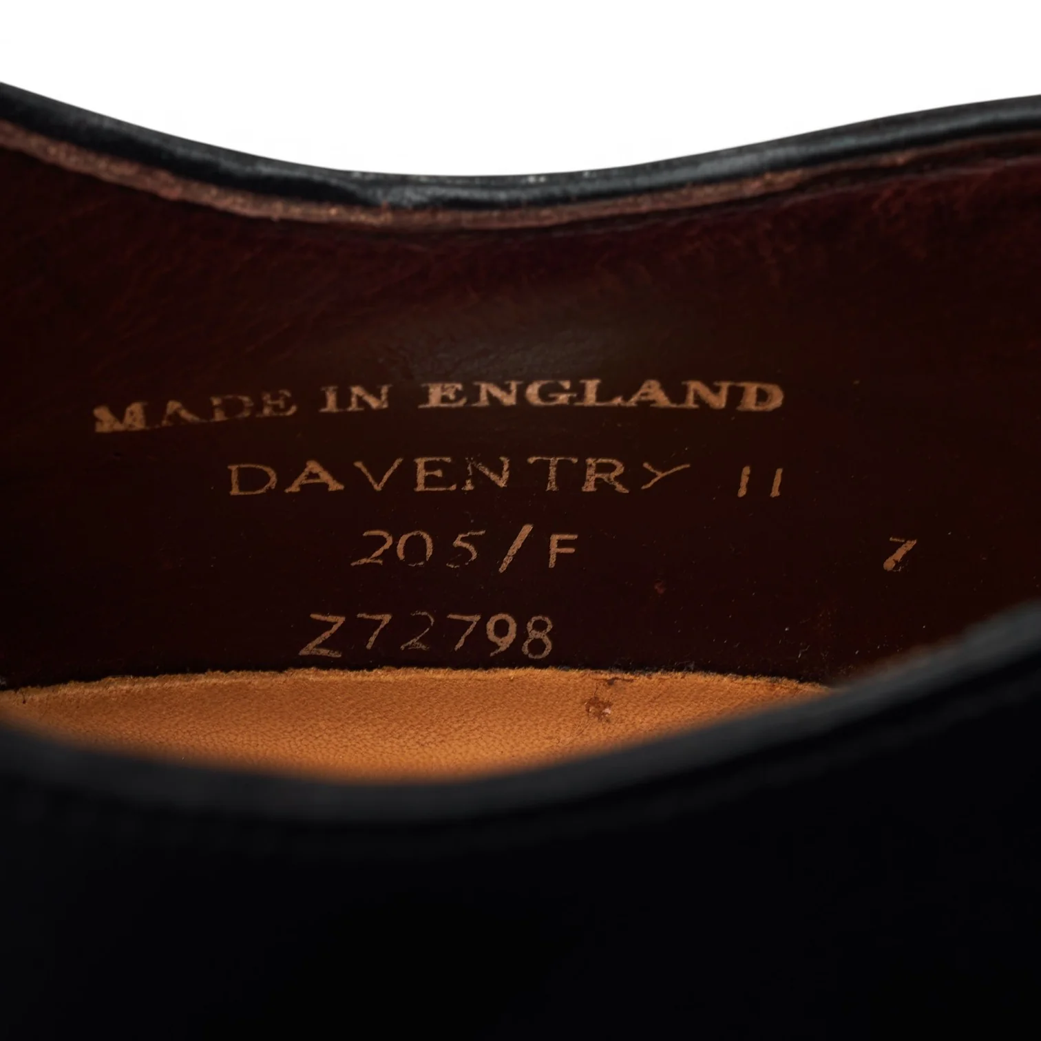Bodileys 'Daventry' Black Leather Oxford Brogues UK 7 F - Image 7