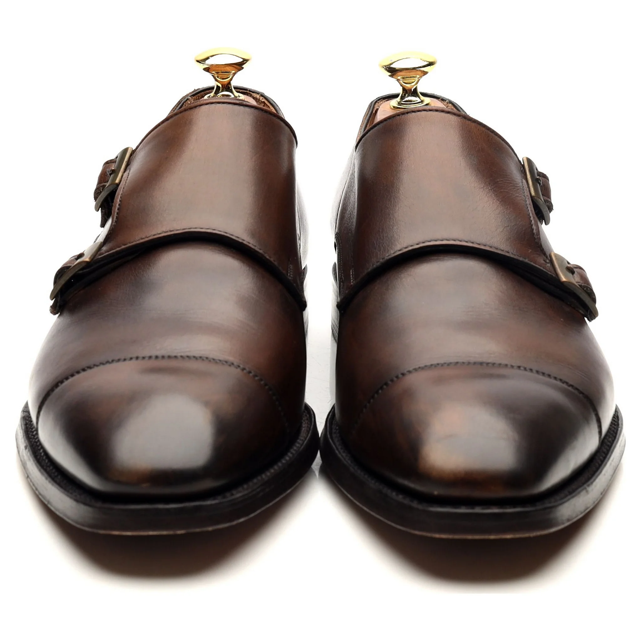 Bodileys 'Lyndon ll' Dark Brown Leather Double Monk Strap UK 8 F - Image 8