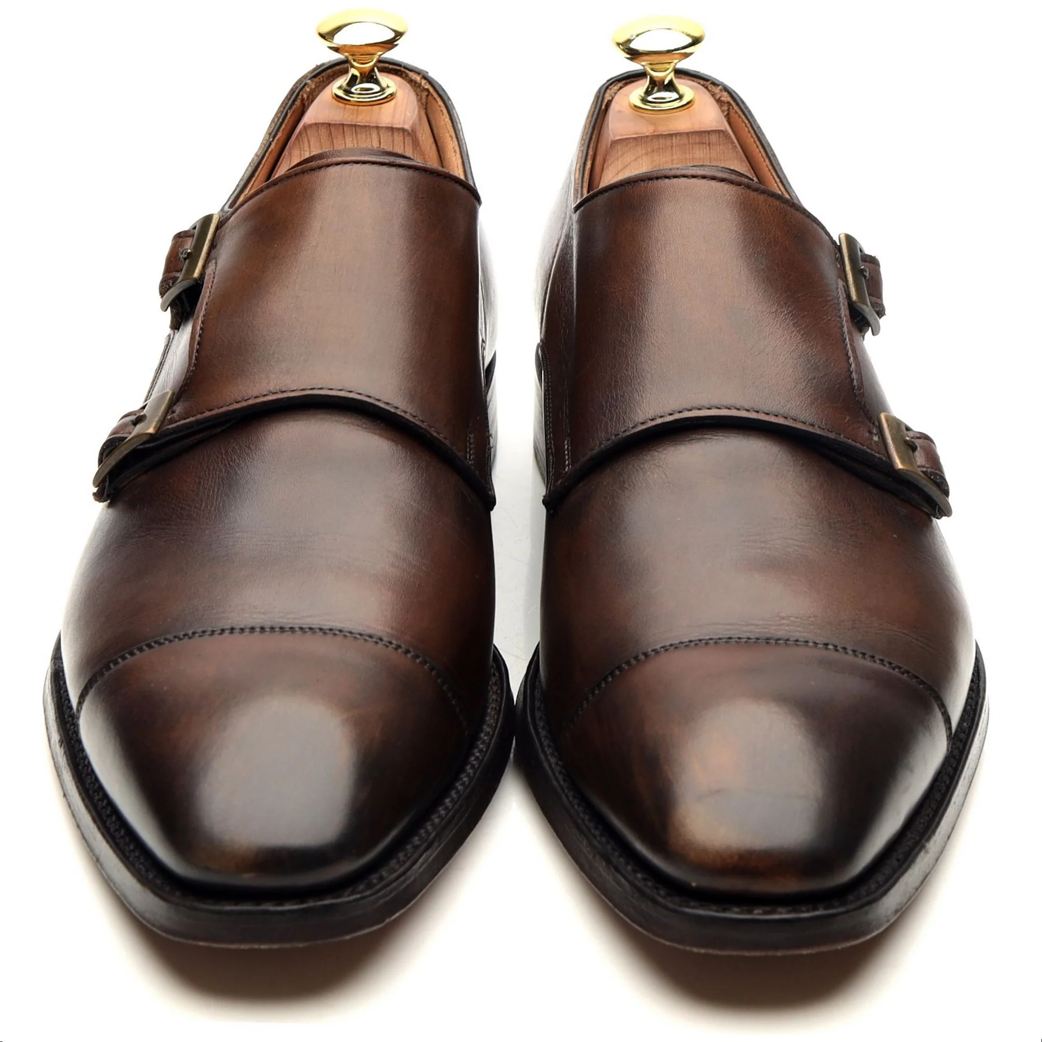 Bodileys 'Lyndon ll' Dark Brown Leather Double Monk Strap UK 8 F - Image 9