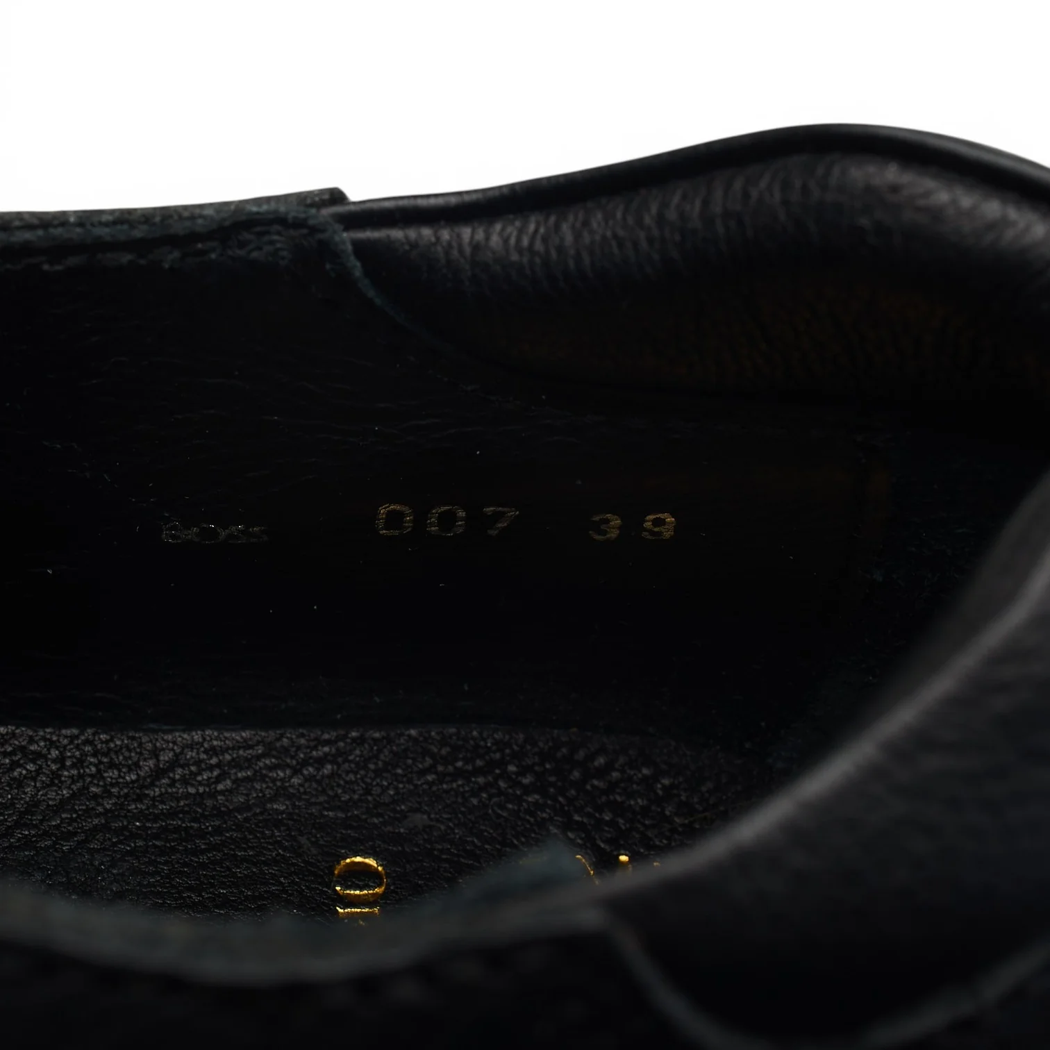 'Boss 007' Black Leather Hiking Derby UK 5 EU 39 - Image 7