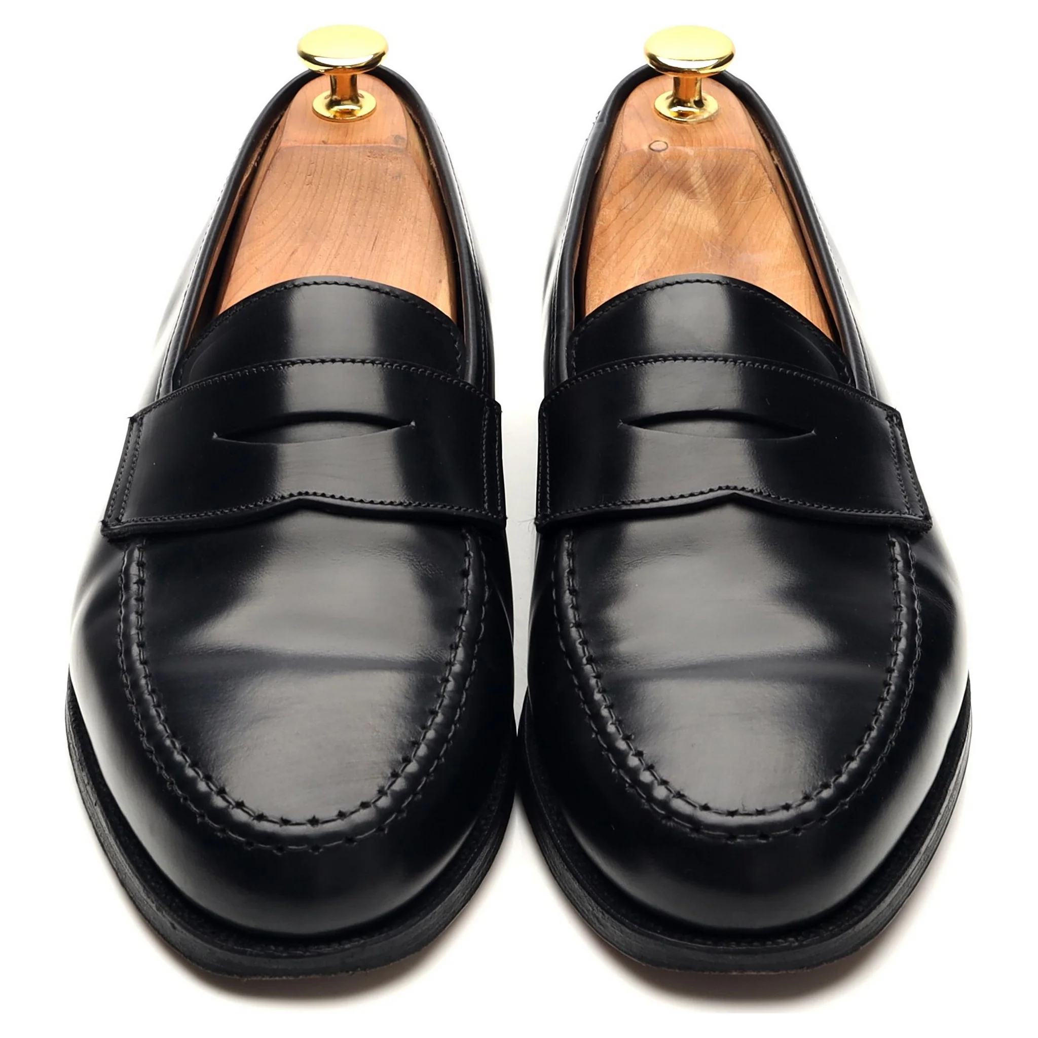 'Boston' Black Leather Loafers UK 6 G - Image 2