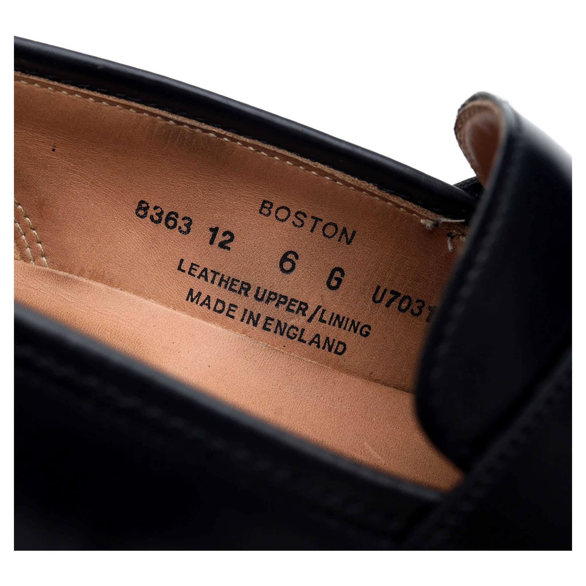 'Boston' Black Leather Loafers UK 6 G - Image 7