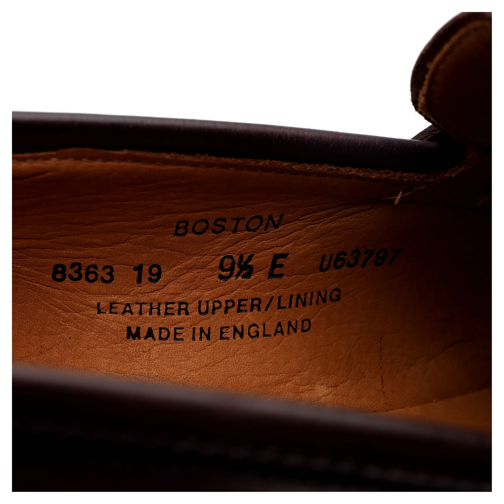 'Boston' Burgundy Leather Loafers UK 9.5 E - Image 13