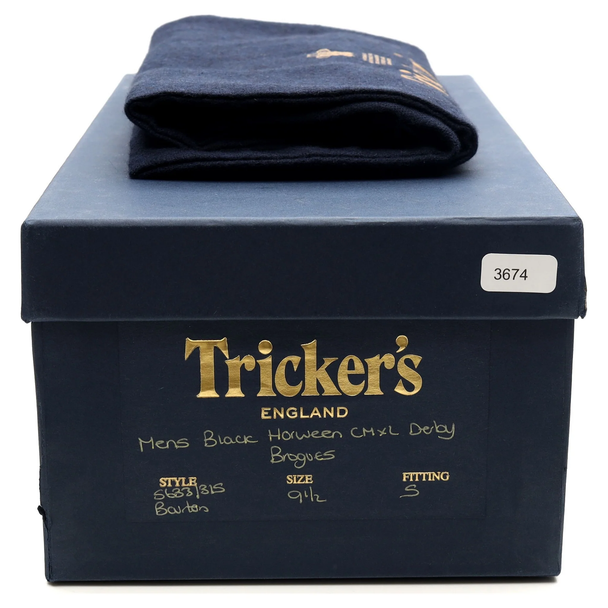 Kafka 'Bourton' Black Leather Derby Brogues UK 9.5 - Image 14