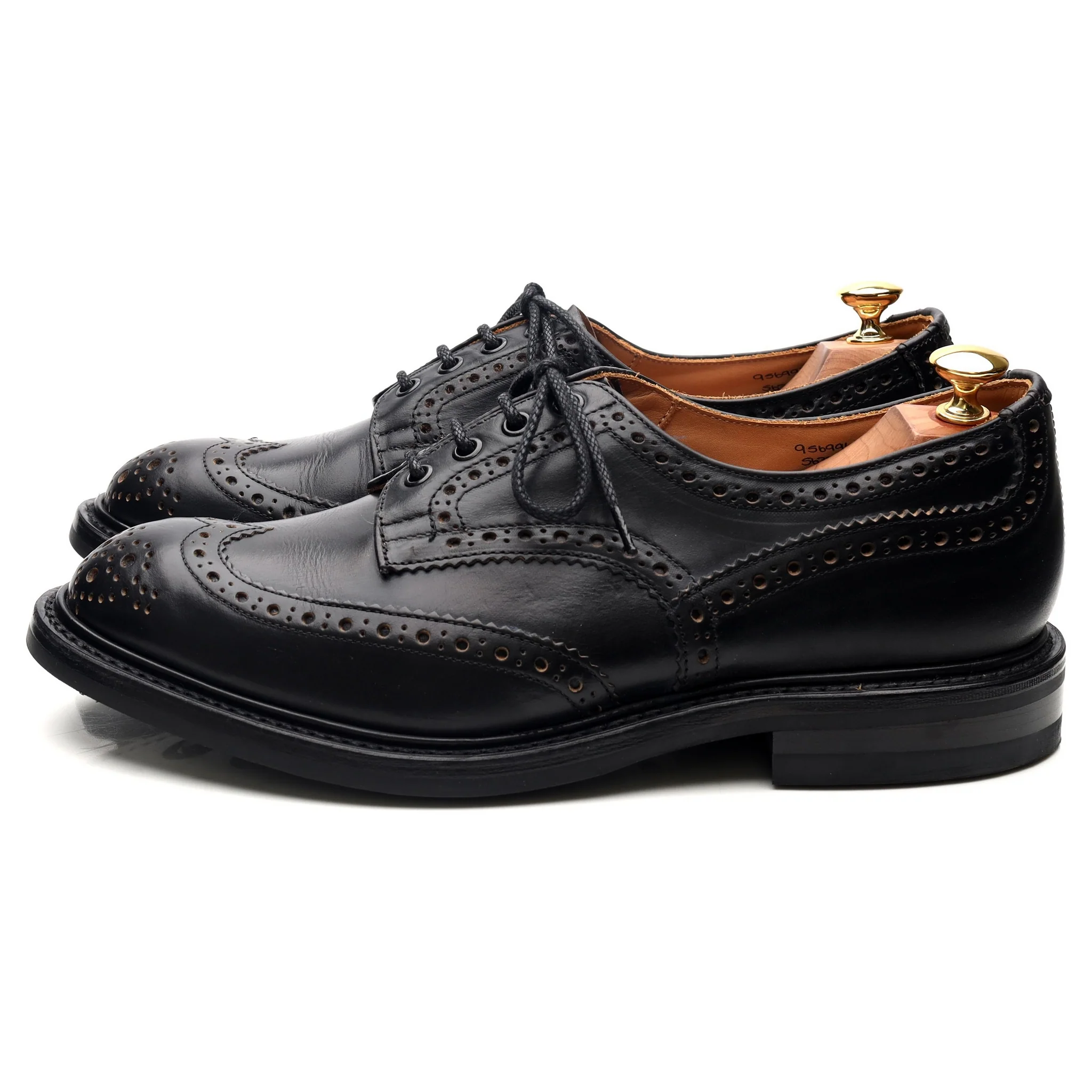 Kafka 'Bourton' Black Leather Derby Brogues UK 9.5 - Image 2