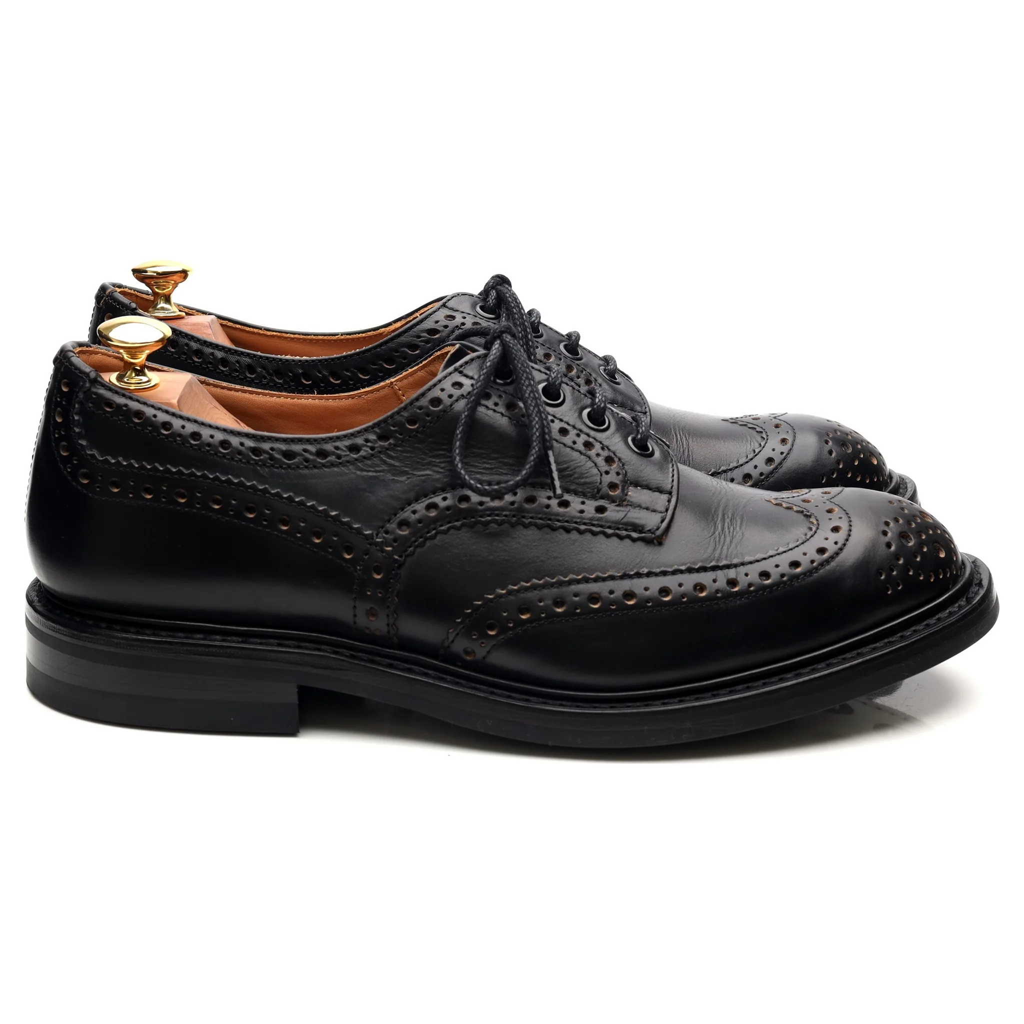 Kafka 'Bourton' Black Leather Derby Brogues UK 9.5 - Image 6