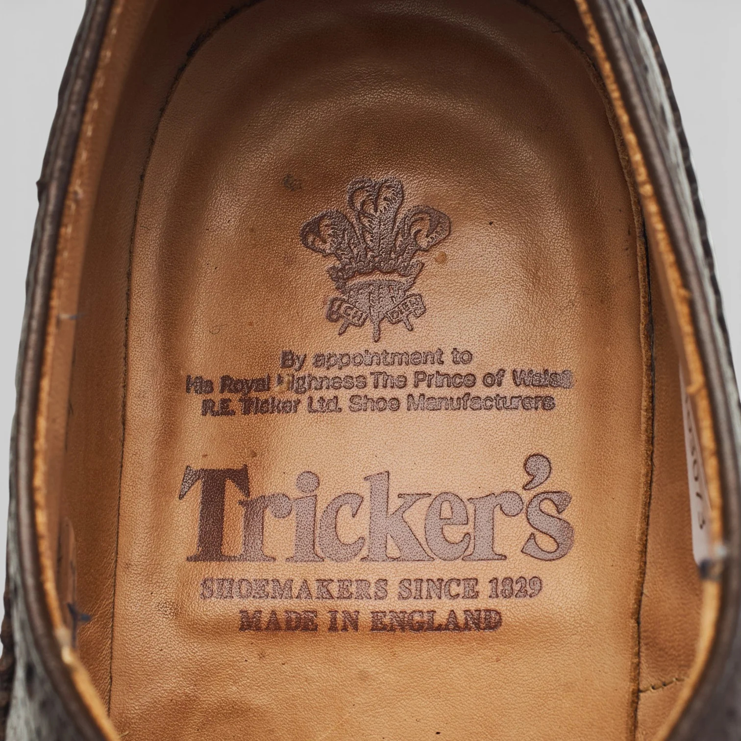 'Bourton' Dark Brown Grain Leather Derby Brogues UK 9 - Image 6