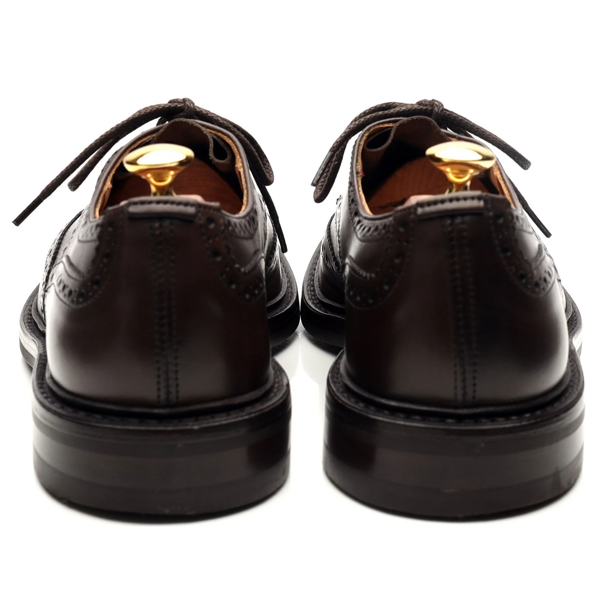 'Bourton' Dark Brown Leather Derby UK 9 - Image 4