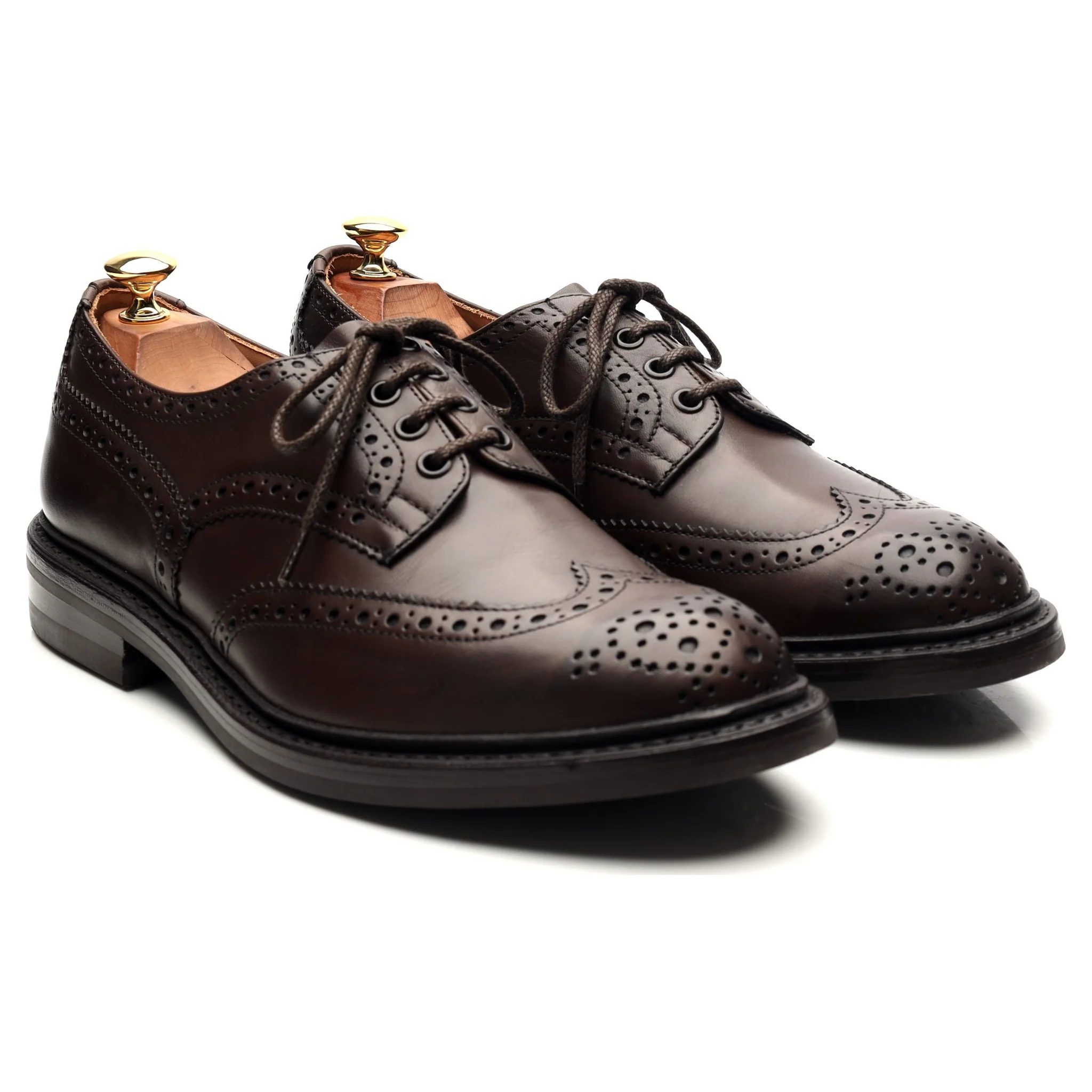 'Bourton' Dark Brown Leather Derby UK 9 - Image 7