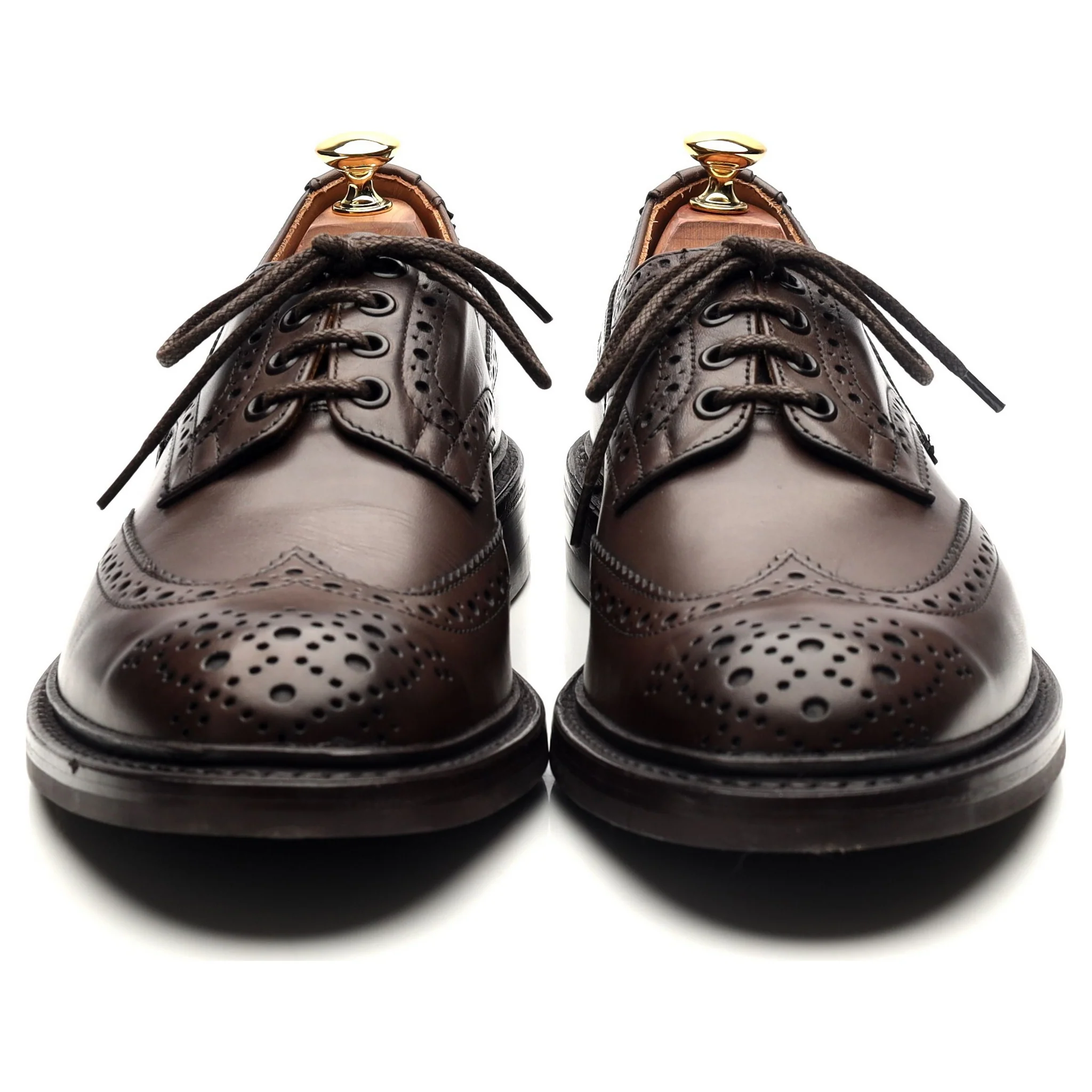 'Bourton' Dark Brown Leather Derby UK 9 - Image 8