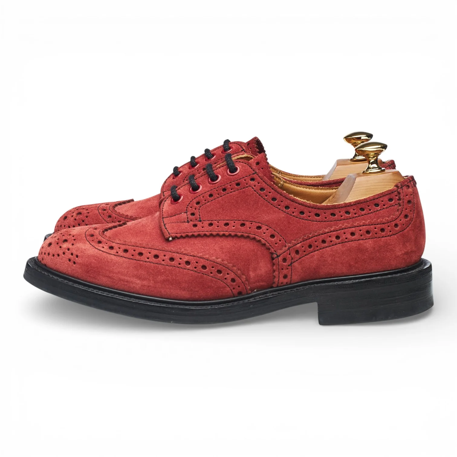 'Bourton' Red Suede Derby Brogues UK 6 - Image 3