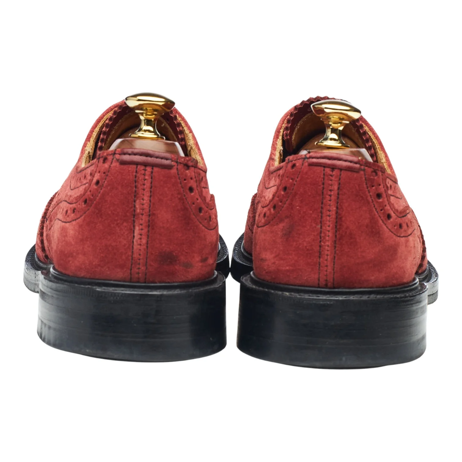 'Bourton' Red Suede Derby Brogues UK 6 - Image 4