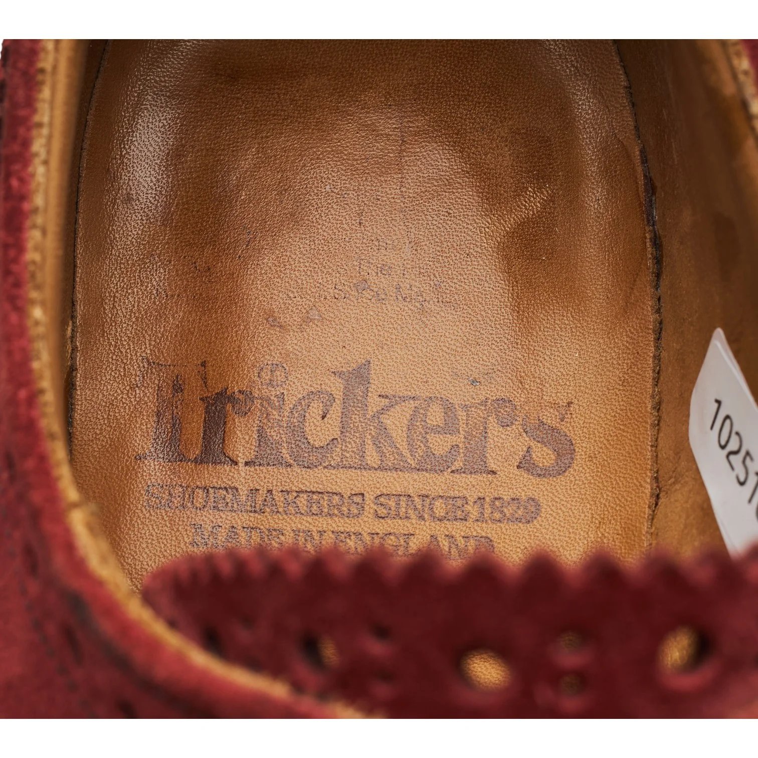 'Bourton' Red Suede Derby Brogues UK 6 - Image 6