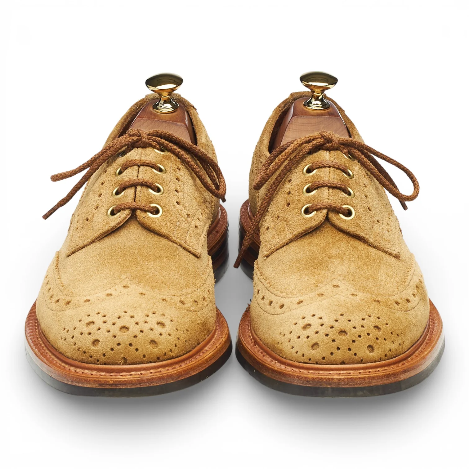 'Bourton' Sand Suede Derby Brogues UK 6.5 - Image 2