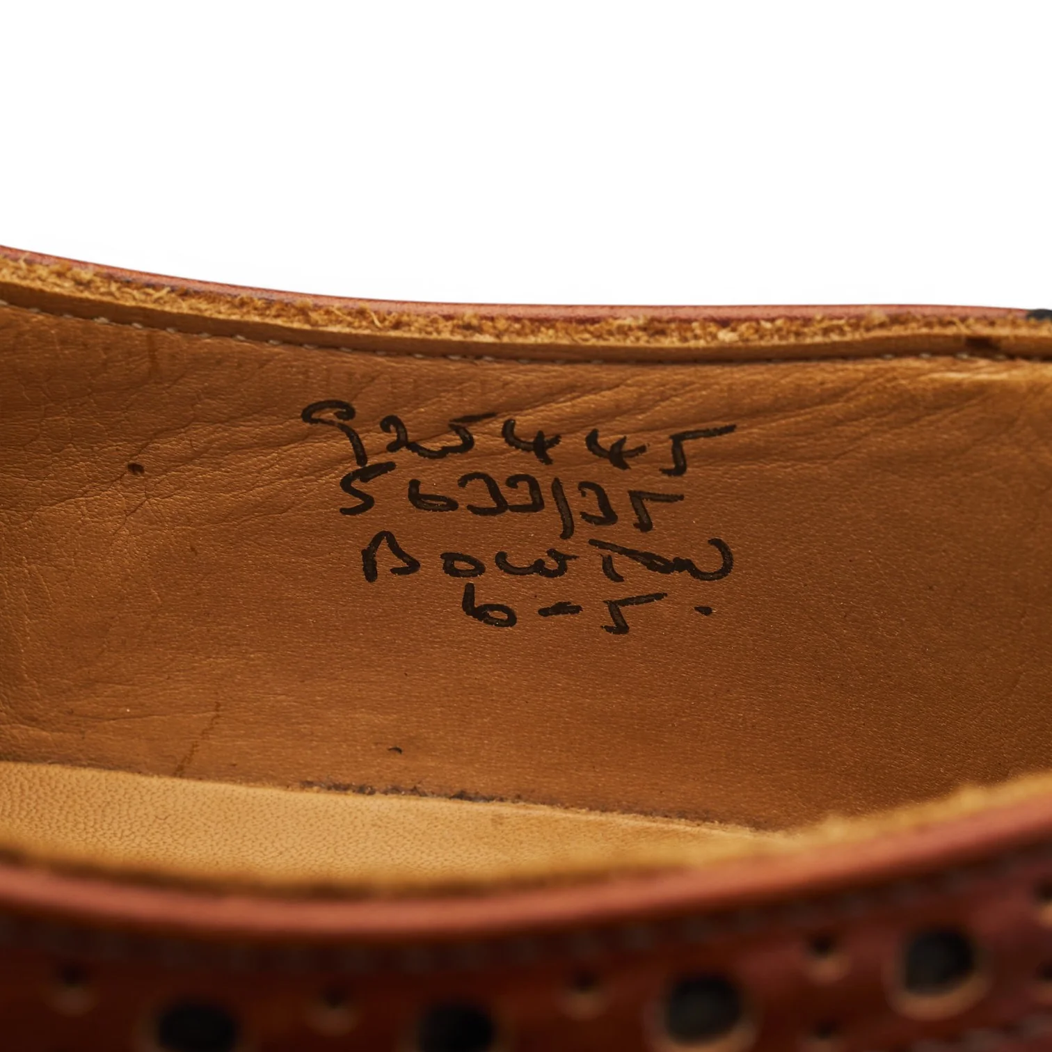 'Bourton' Tan Brown Leather Derby Brogues UK 6 - Image 7