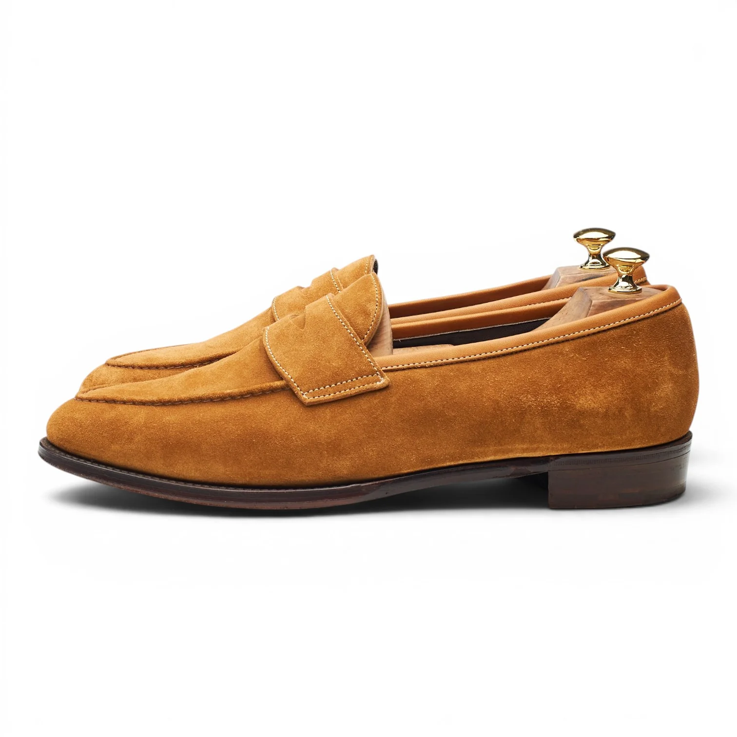 'Bradley II' Tan Brown Suede Loafers UK 11 E - Image 3