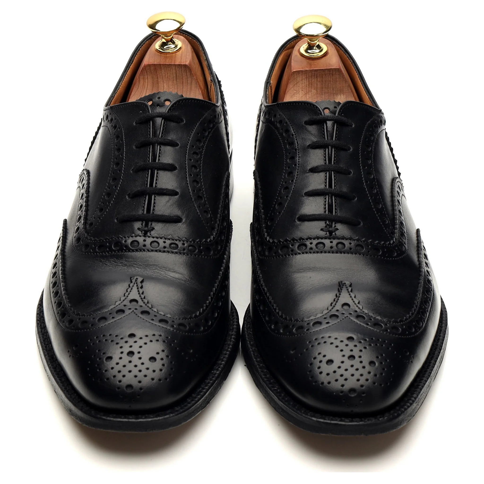 'Brisbane' Black Leather Oxford Brogues UK 8.5 G - Image 2