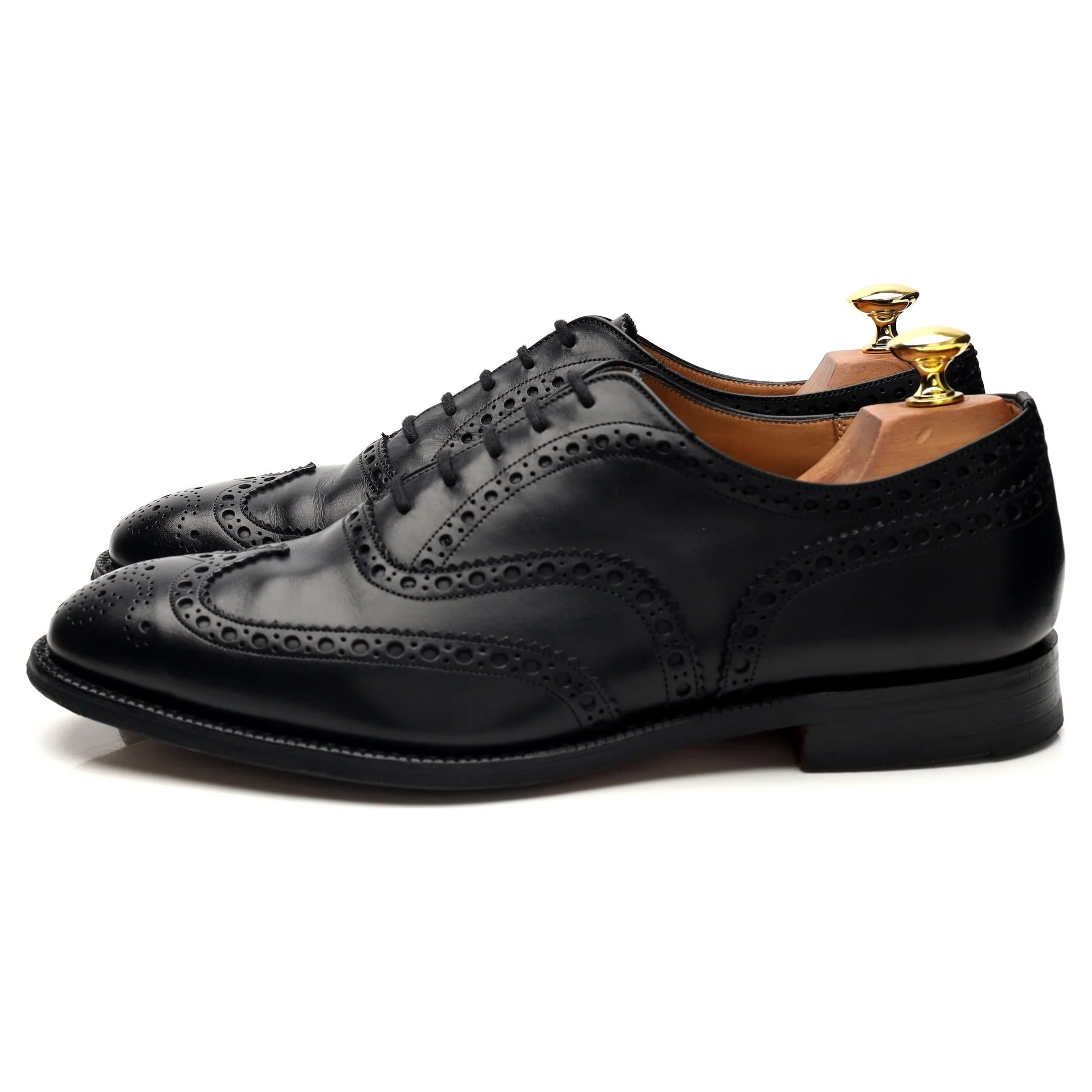'Brisbane' Black Leather Oxford Brogues UK 8.5 G - Image 3