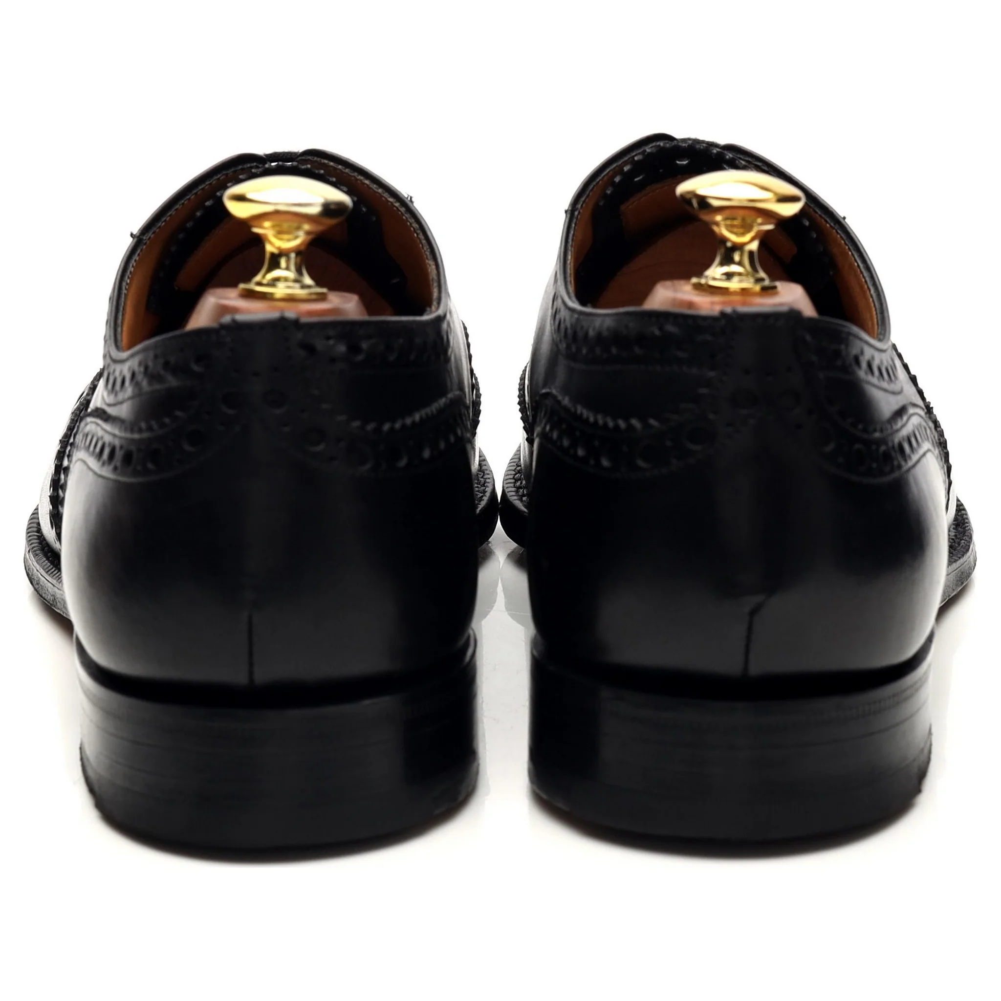 'Brisbane' Black Leather Oxford Brogues UK 8.5 G - Image 4