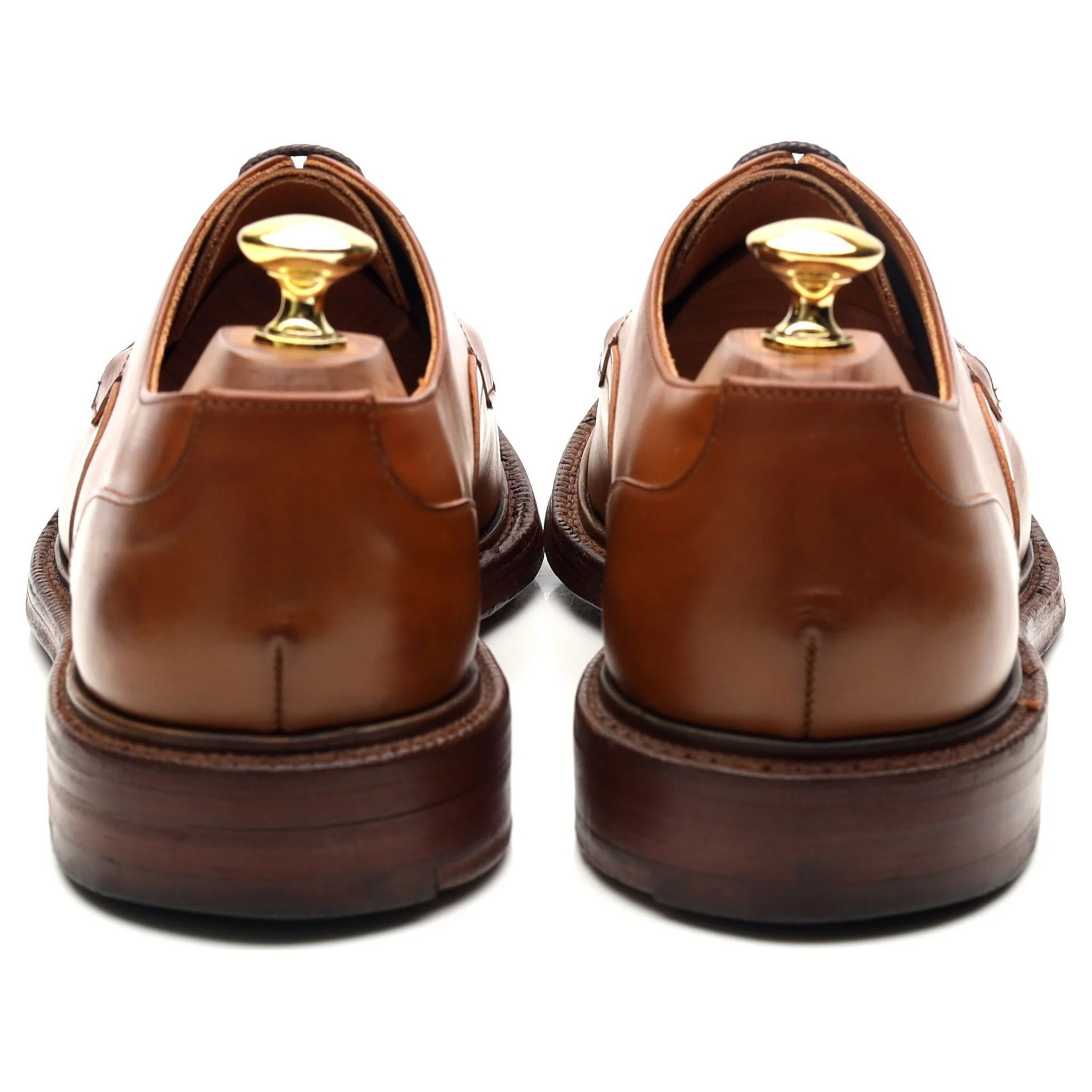'Brixham' Tan Brown Leather Derby UK 8 F - Image 4