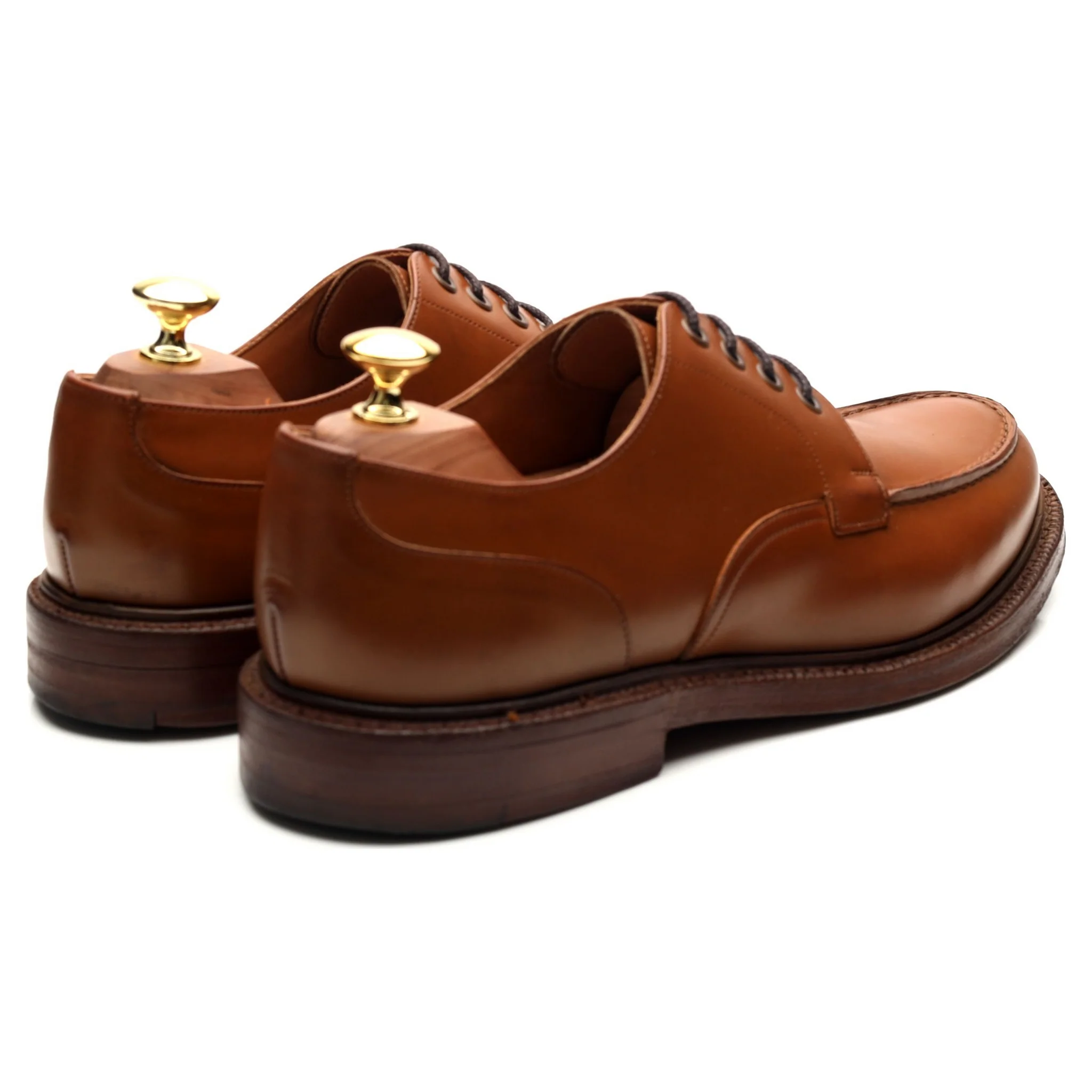 'Brixham' Tan Brown Leather Derby UK 8 F - Image 5